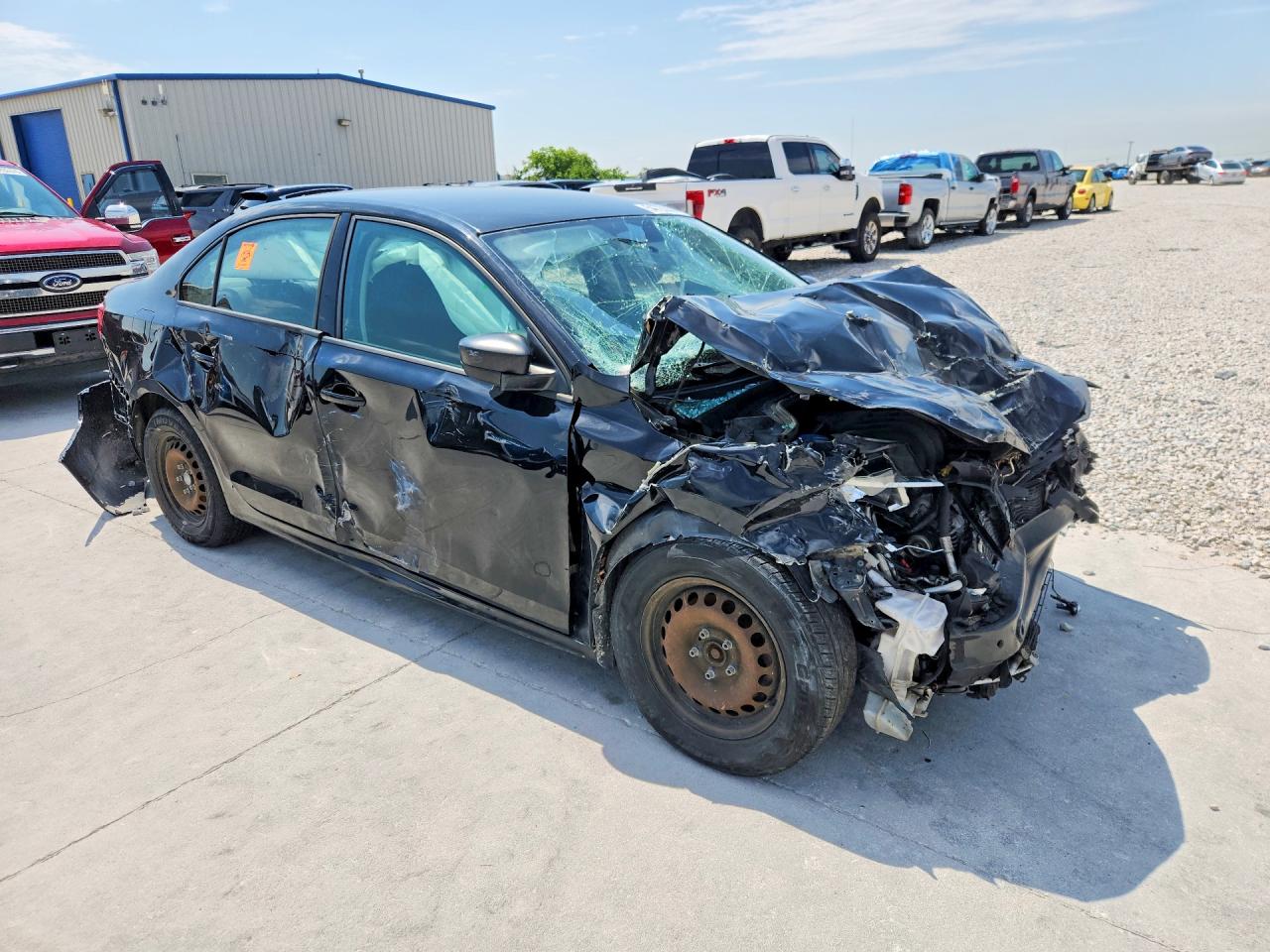 2014 Volkswagen Jetta Base Black vin: 3VW2K7AJ4EM437326