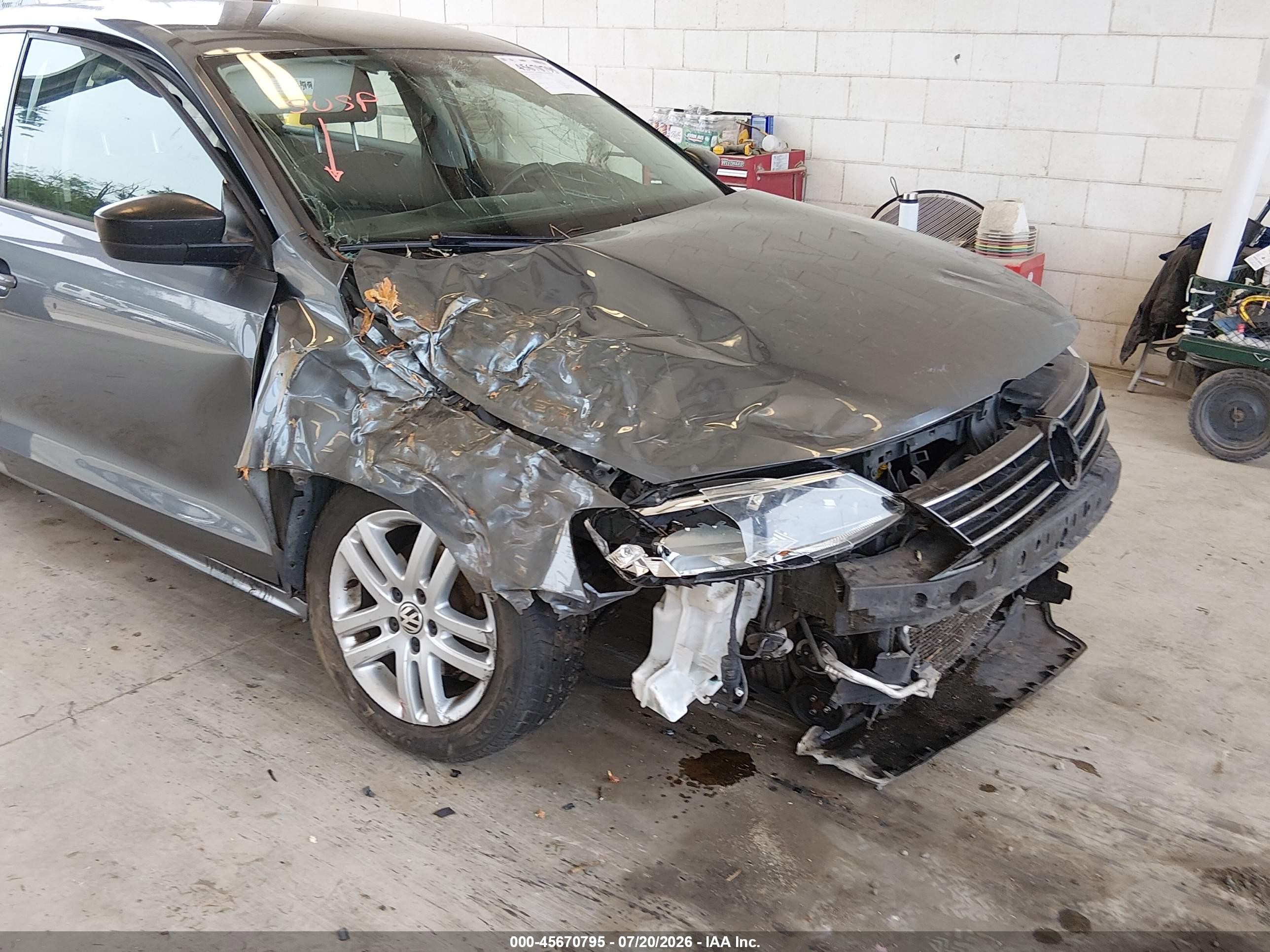 2015 Volkswagen Jetta 2.0l S Синий vin: 3VW2K7AJ4FM201857