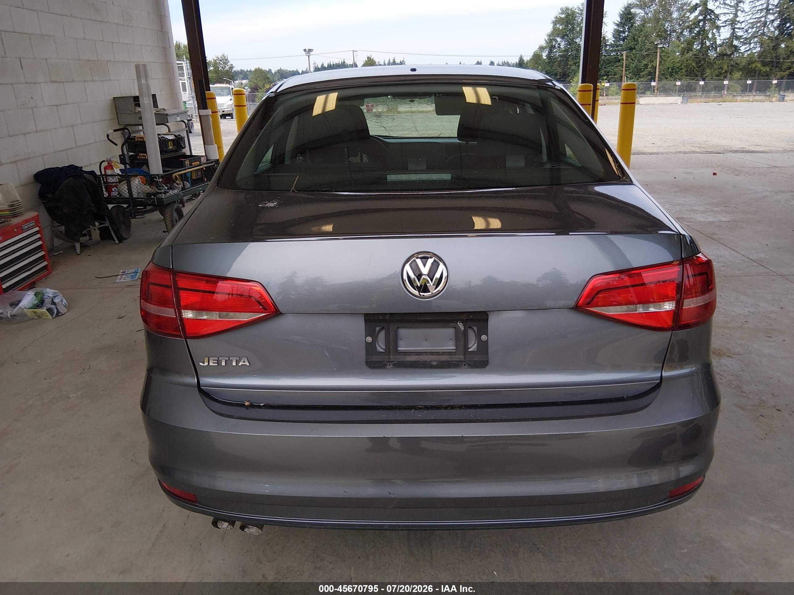 2015 Volkswagen Jetta 2.0l S Синий vin: 3VW2K7AJ4FM201857