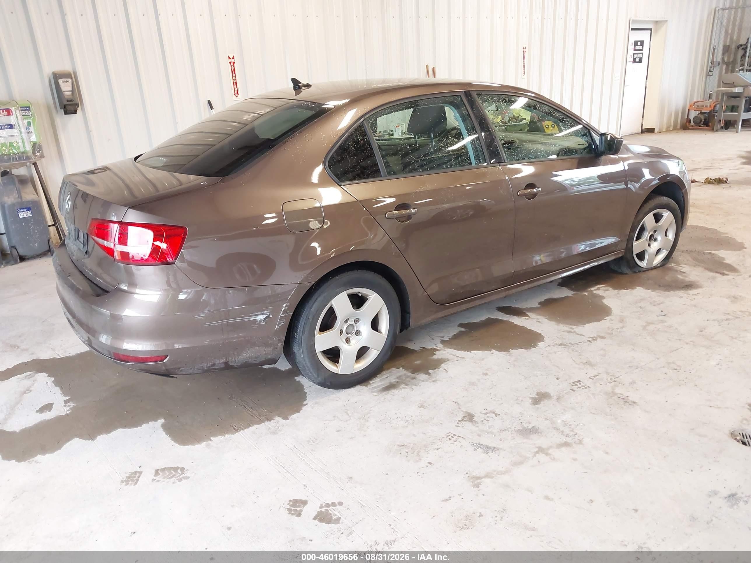 2015 Volkswagen Jetta 2.0l S Brown vin: 3VW2K7AJ4FM243929