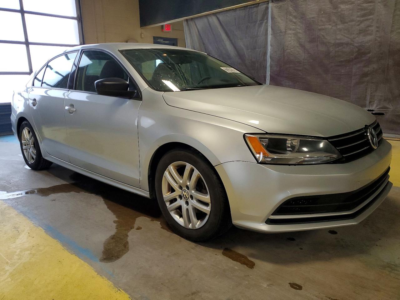 2015 Volkswagen Jetta Base Silver vin: 3VW2K7AJ4FM248967