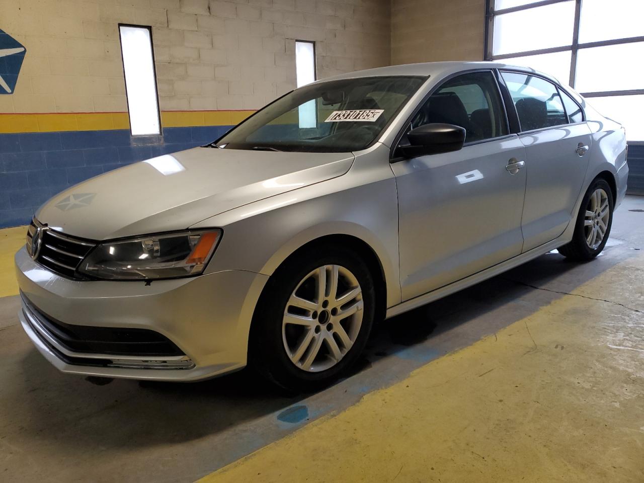 2015 Volkswagen Jetta Base Silver vin: 3VW2K7AJ4FM248967 Damage: Front Bumper, Scraped, 1 To 2 Inches