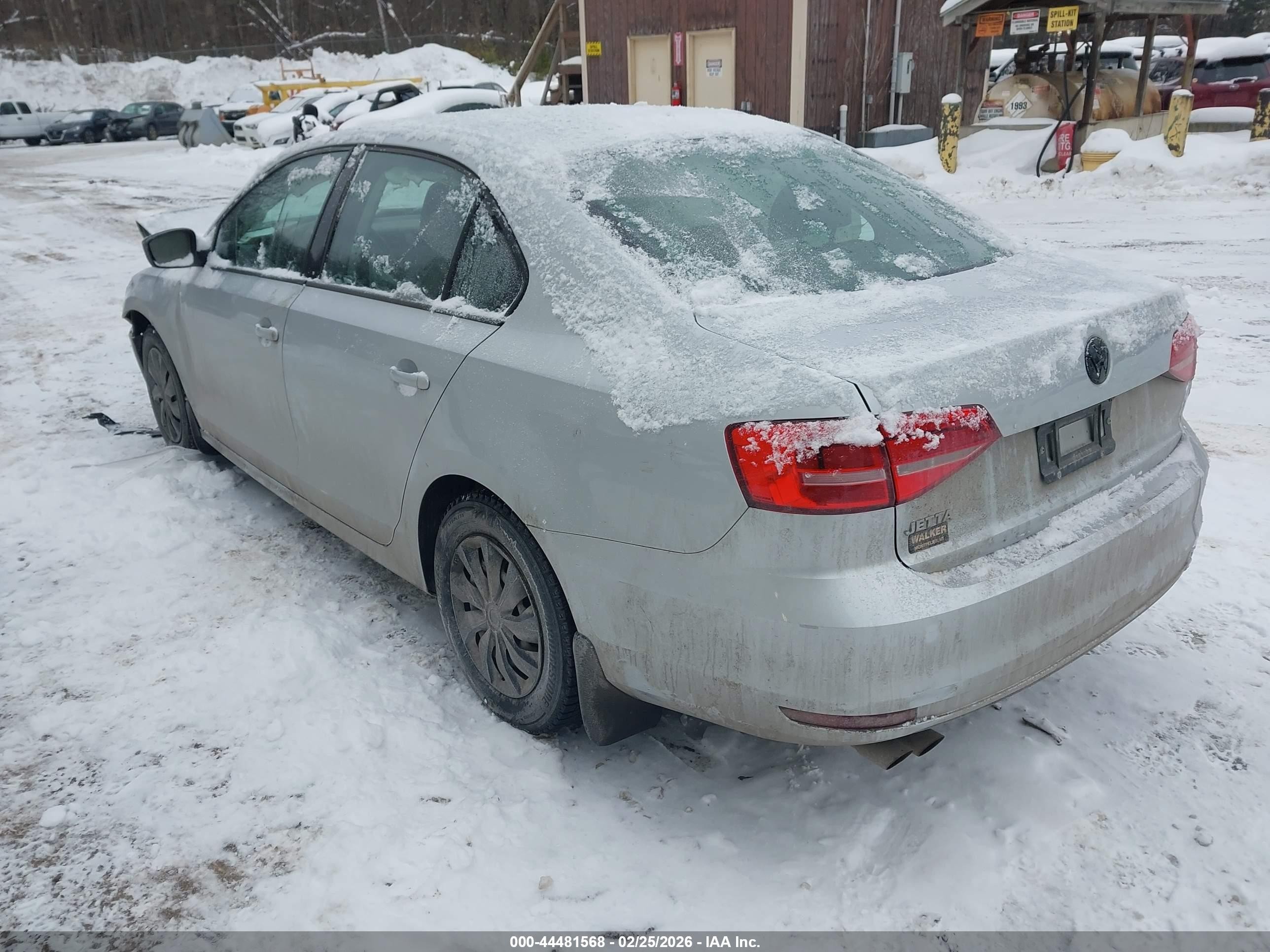 2015 Volkswagen Jetta 2.0l S Silver vin: 3VW2K7AJ4FM271407