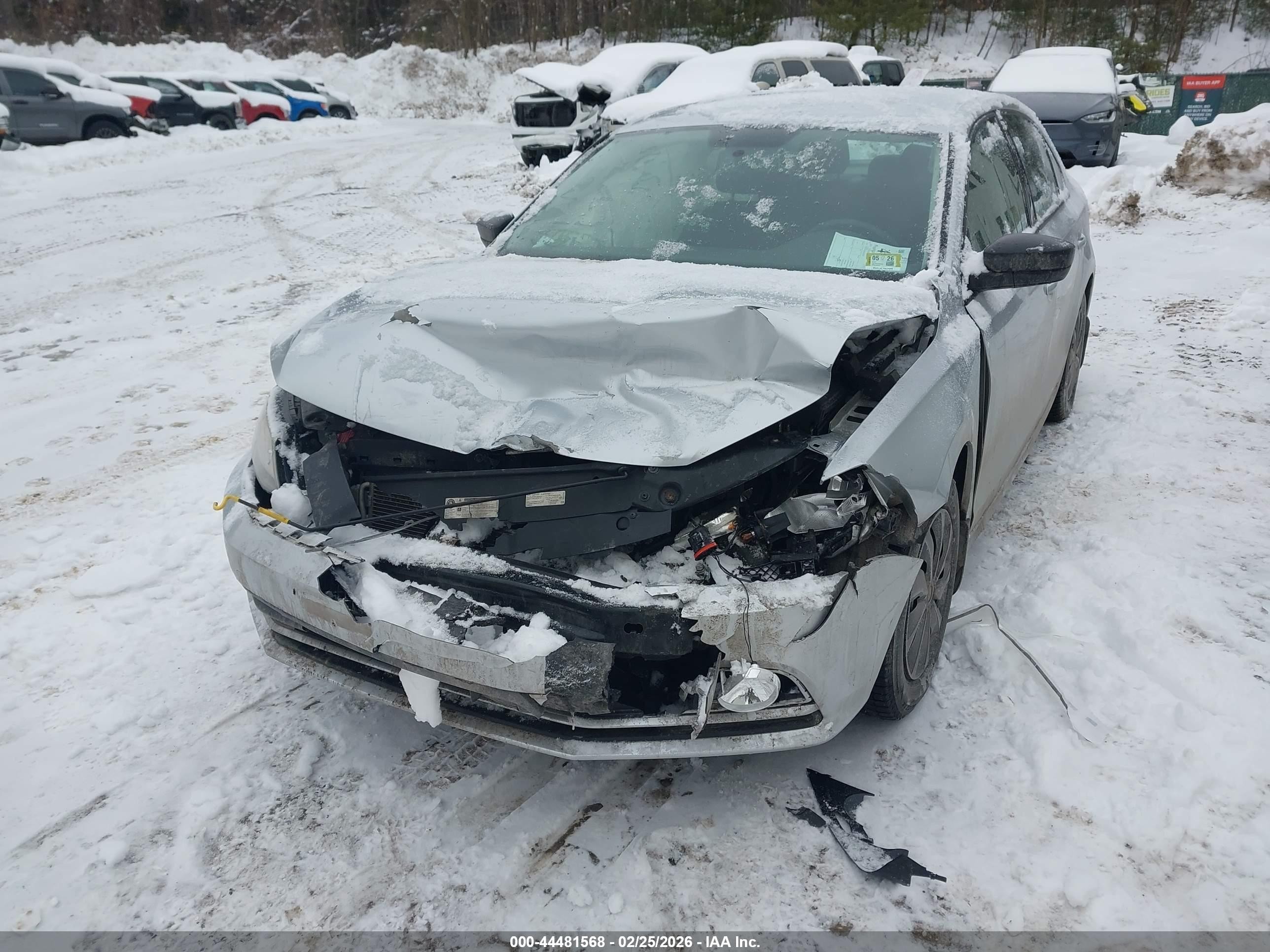 2015 Volkswagen Jetta 2.0l S Silver vin: 3VW2K7AJ4FM271407