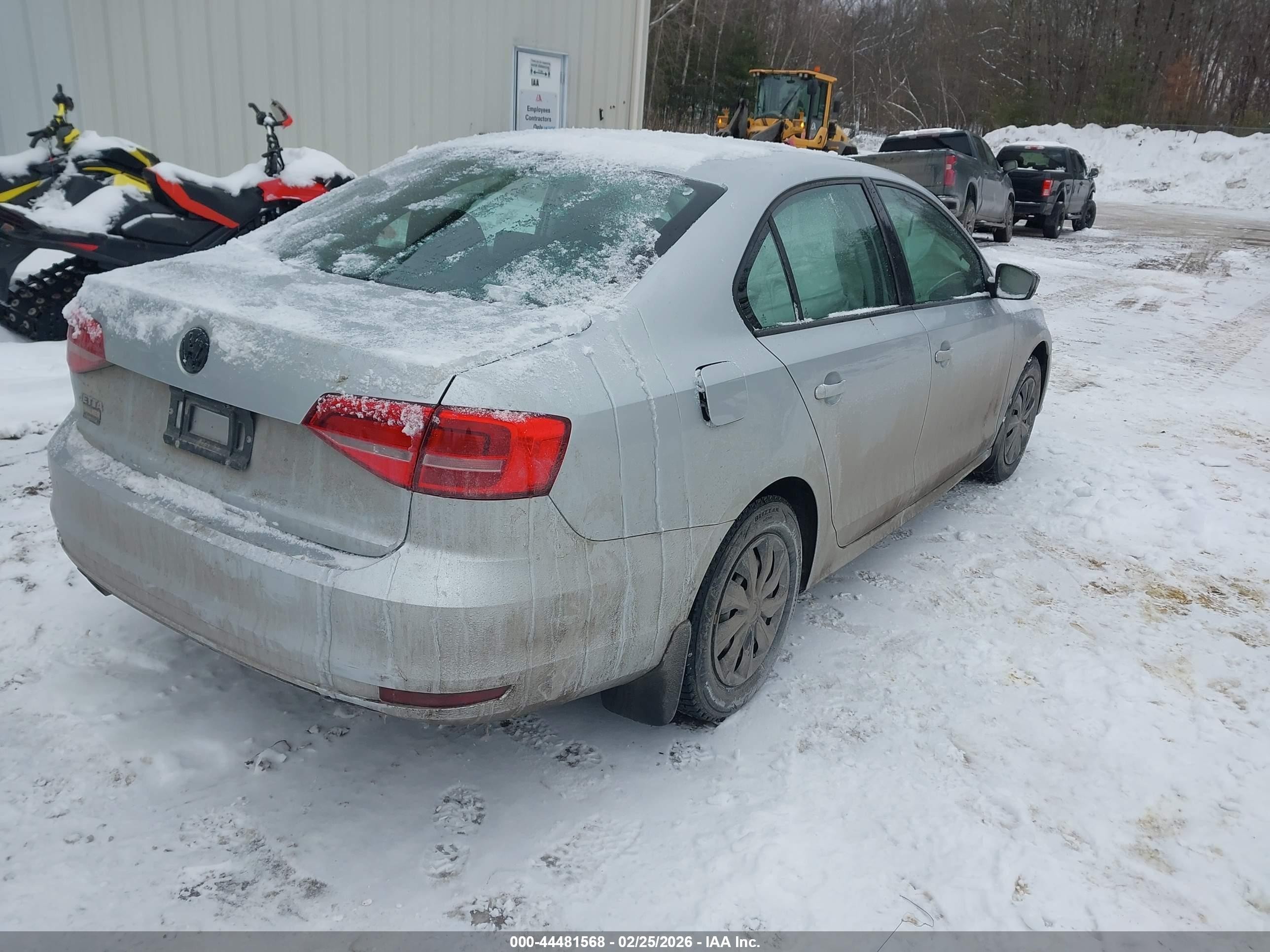 2015 Volkswagen Jetta 2.0l S Silver vin: 3VW2K7AJ4FM271407