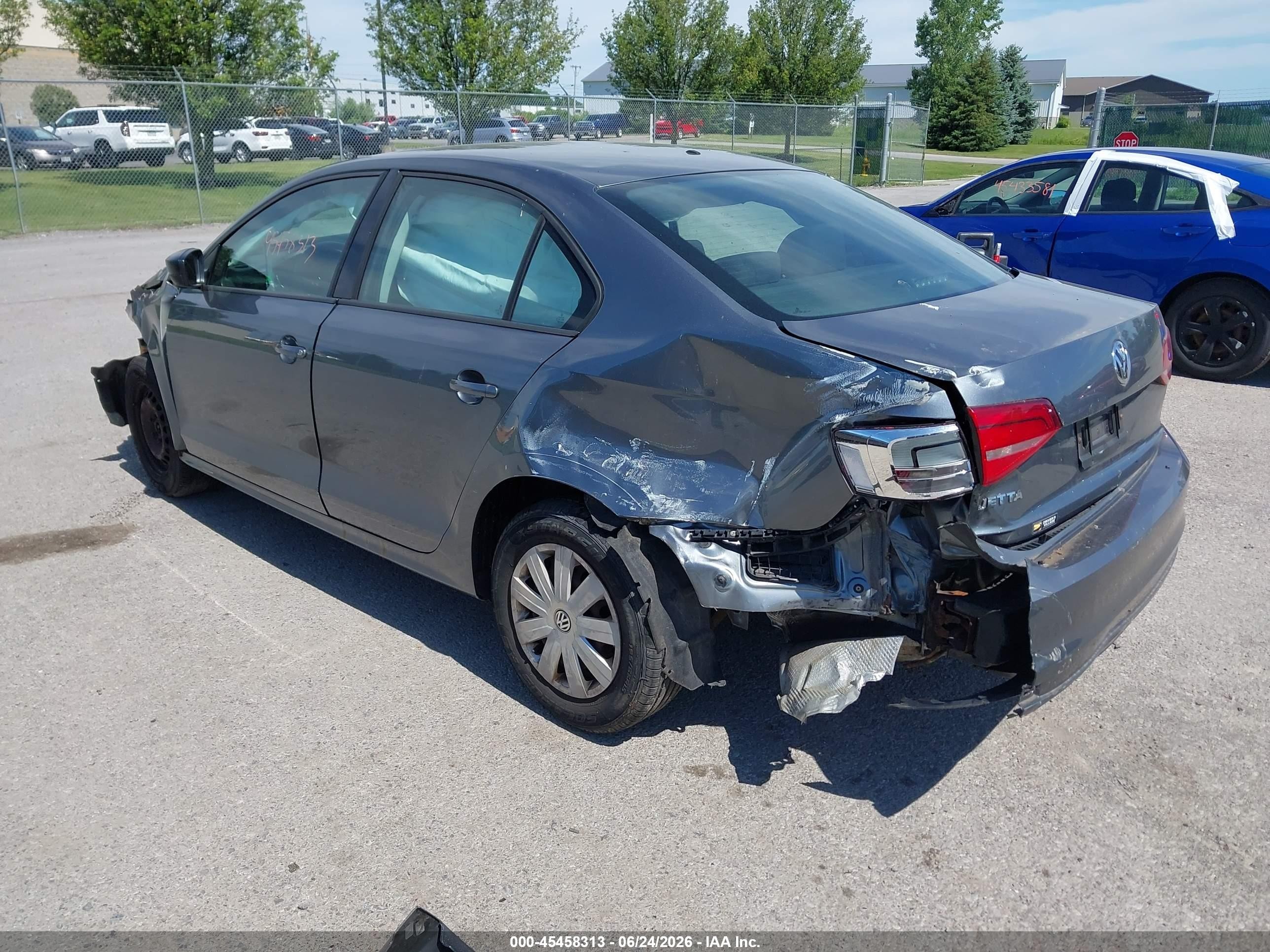2015 Volkswagen Jetta 2.0l S Gray vin: 3VW2K7AJ4FM281421