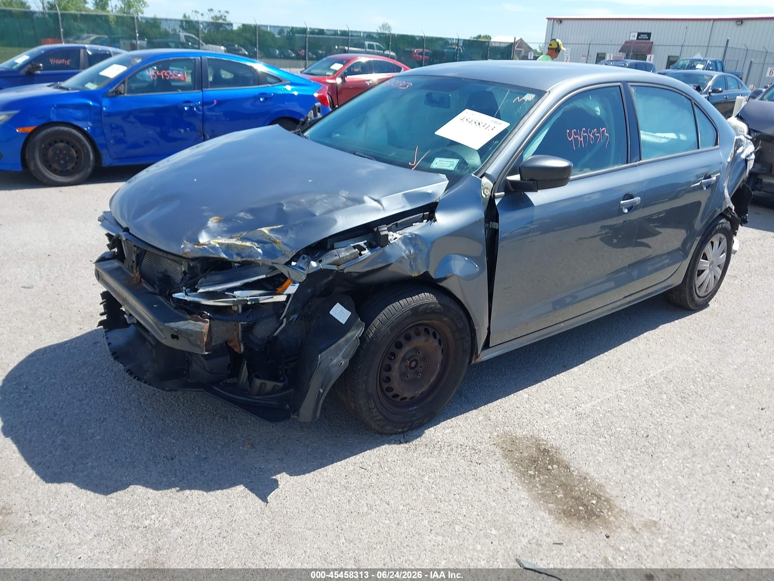 2015 Volkswagen Jetta 2.0l S Gray vin: 3VW2K7AJ4FM281421