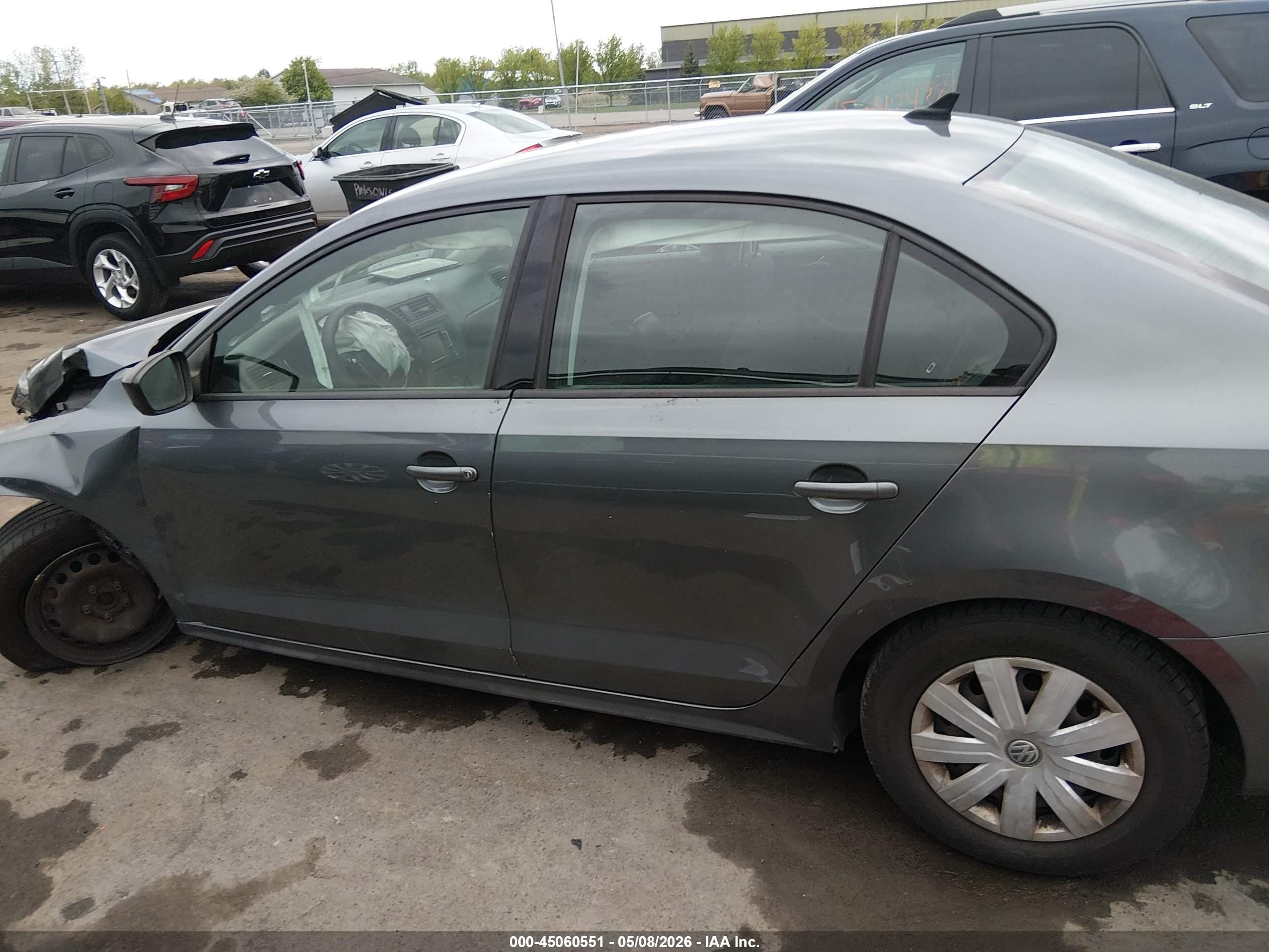 2015 Volkswagen Jetta 2.0l S Gray vin: 3VW2K7AJ4FM311307