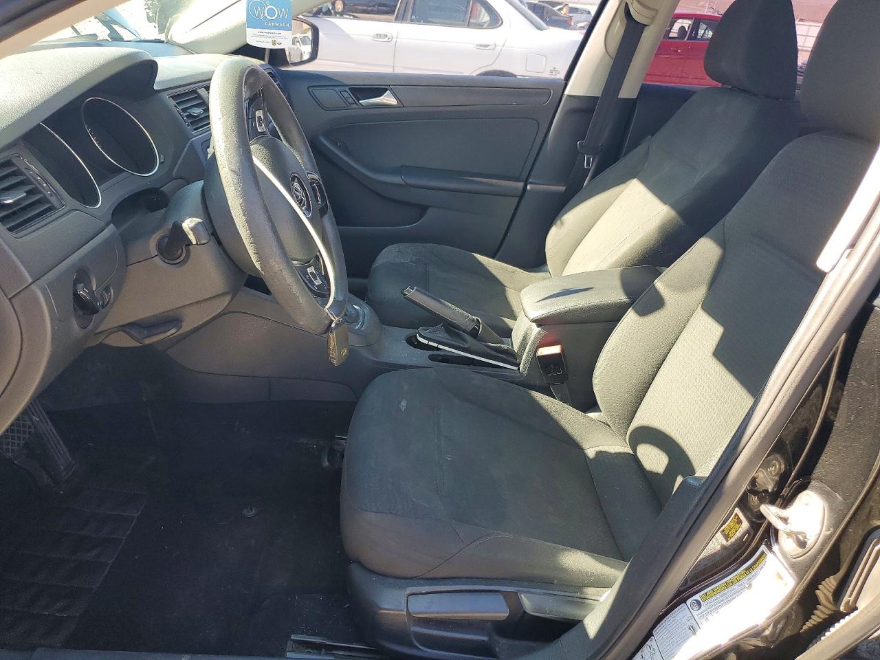 2015 Volkswagen Jetta Base Черный vin: 3VW2K7AJ4FM357512