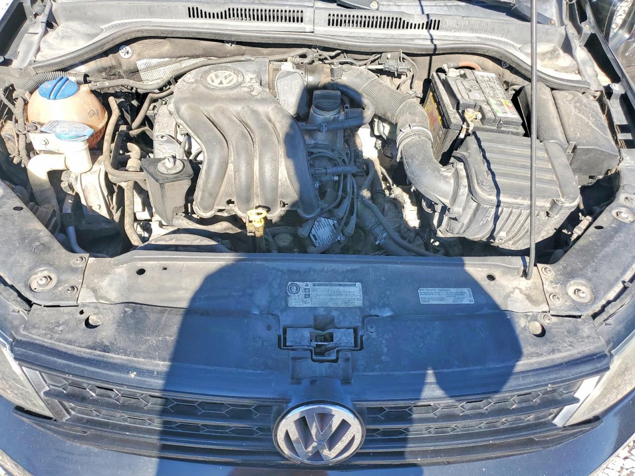 2015 Volkswagen Jetta Base Черный vin: 3VW2K7AJ4FM357512