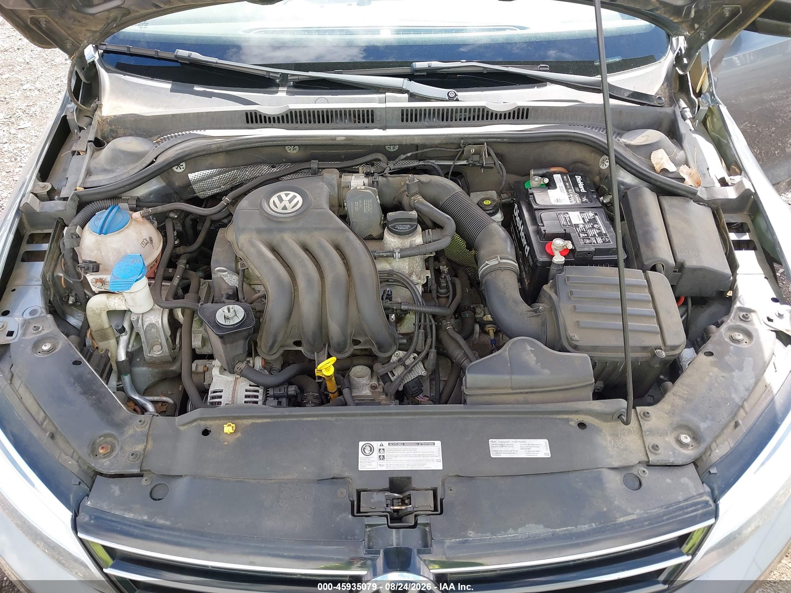 2015 Volkswagen Jetta 2.0l S Gray vin: 3VW2K7AJ4FM405705