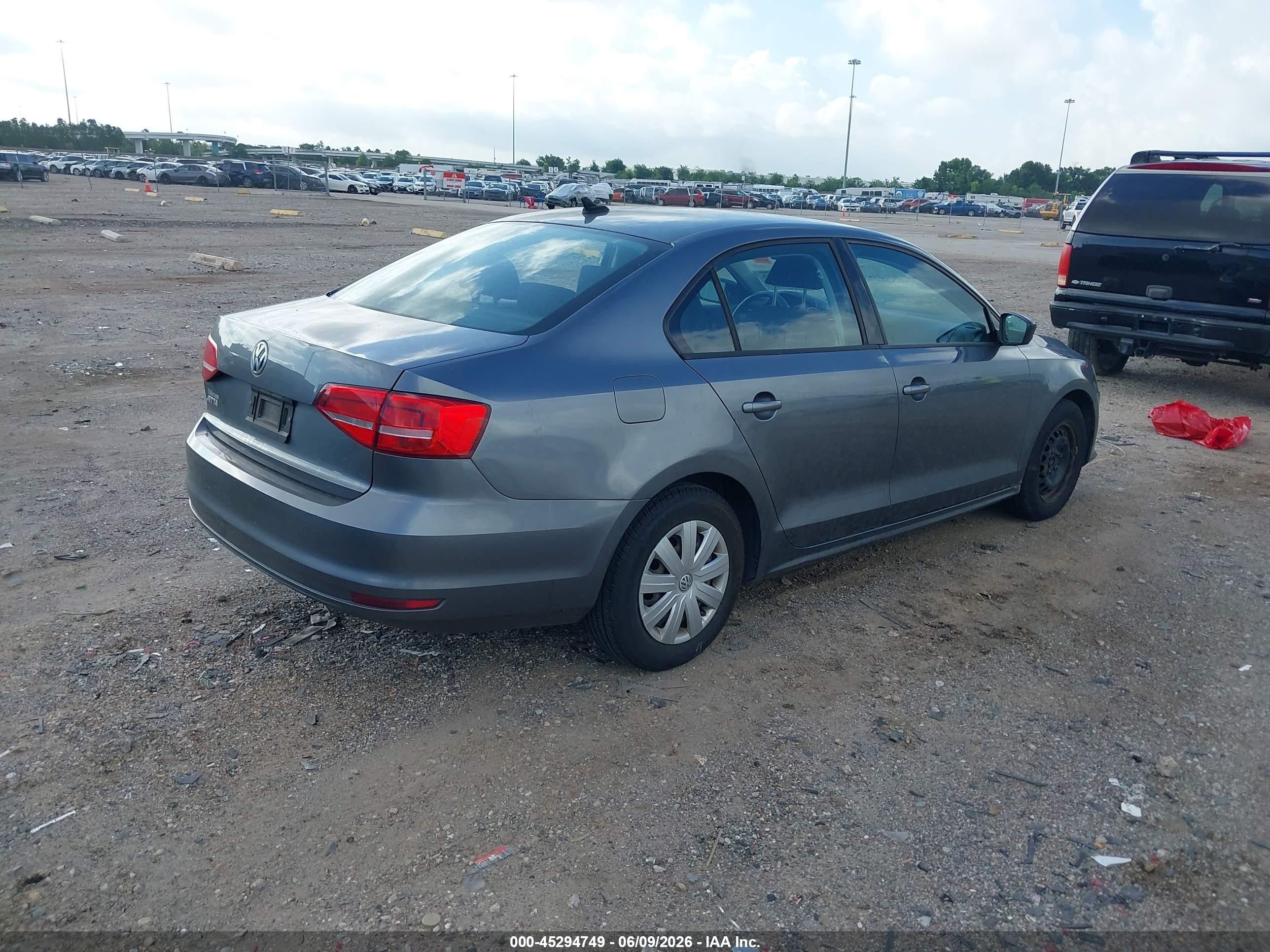 2015 Volkswagen Jetta 2.0l S Серый vin: 3VW2K7AJ4FM406353