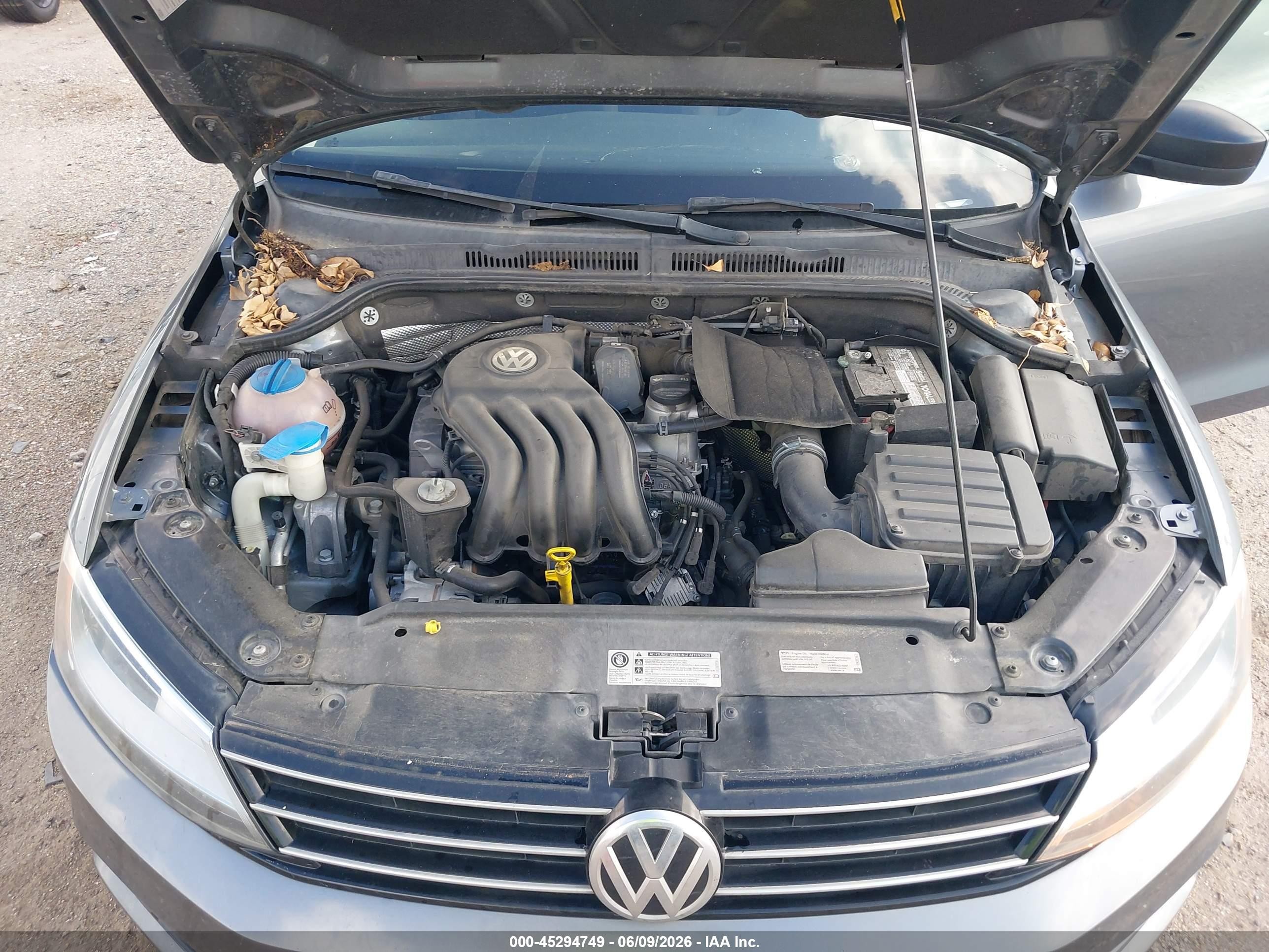 2015 Volkswagen Jetta 2.0l S Серый vin: 3VW2K7AJ4FM406353