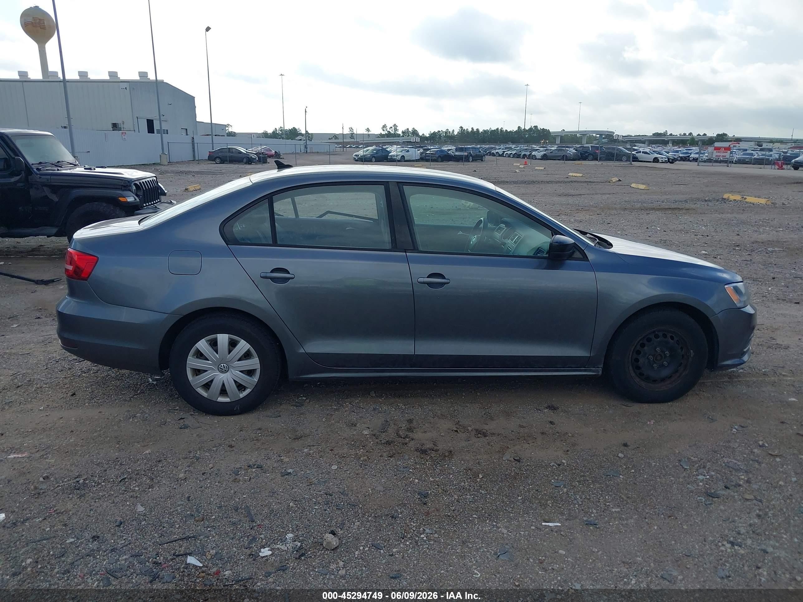 2015 Volkswagen Jetta 2.0l S Серый vin: 3VW2K7AJ4FM406353