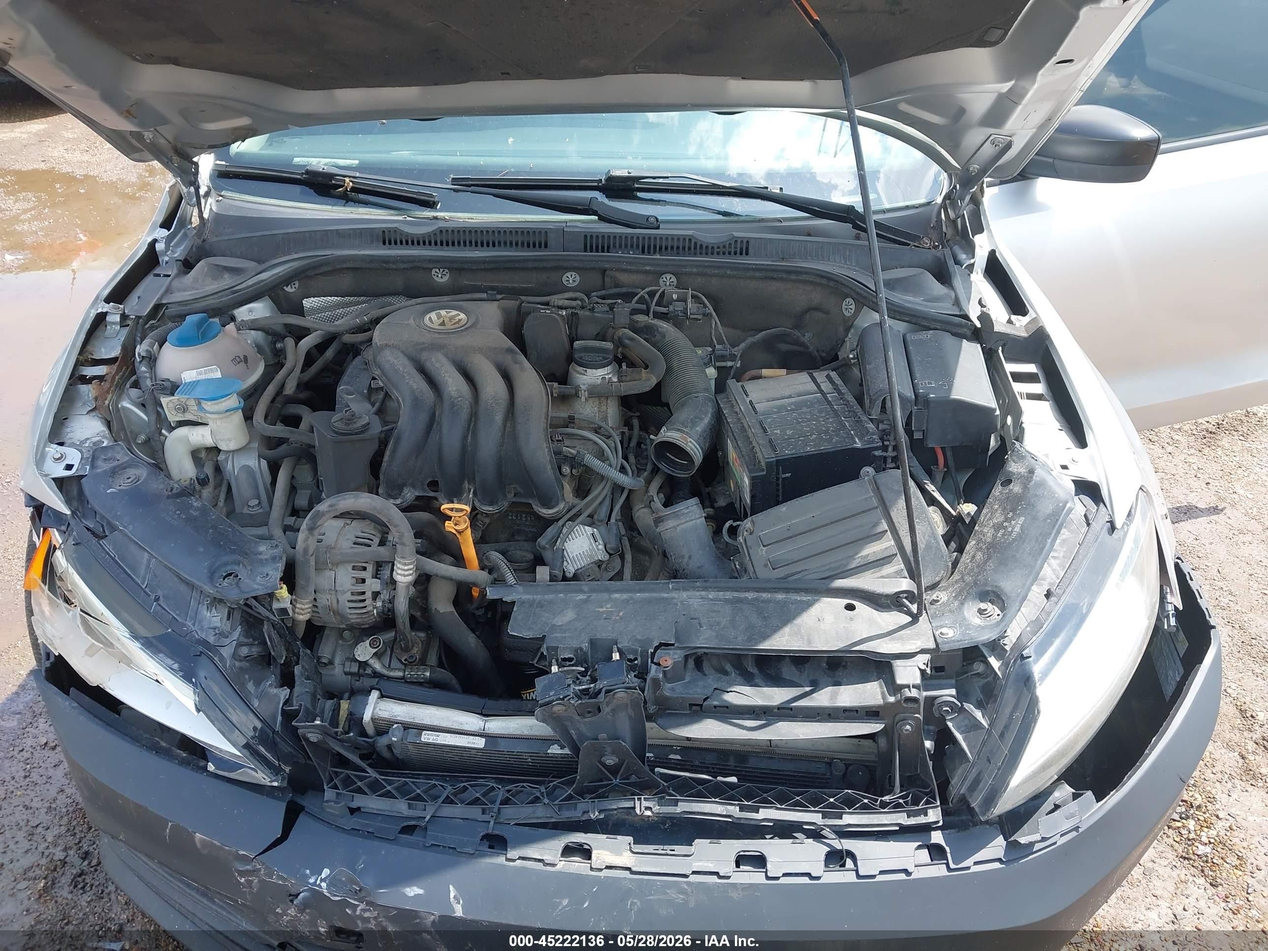 2015 Volkswagen Jetta 2.0l S Silver vin: 3VW2K7AJ4FM409138