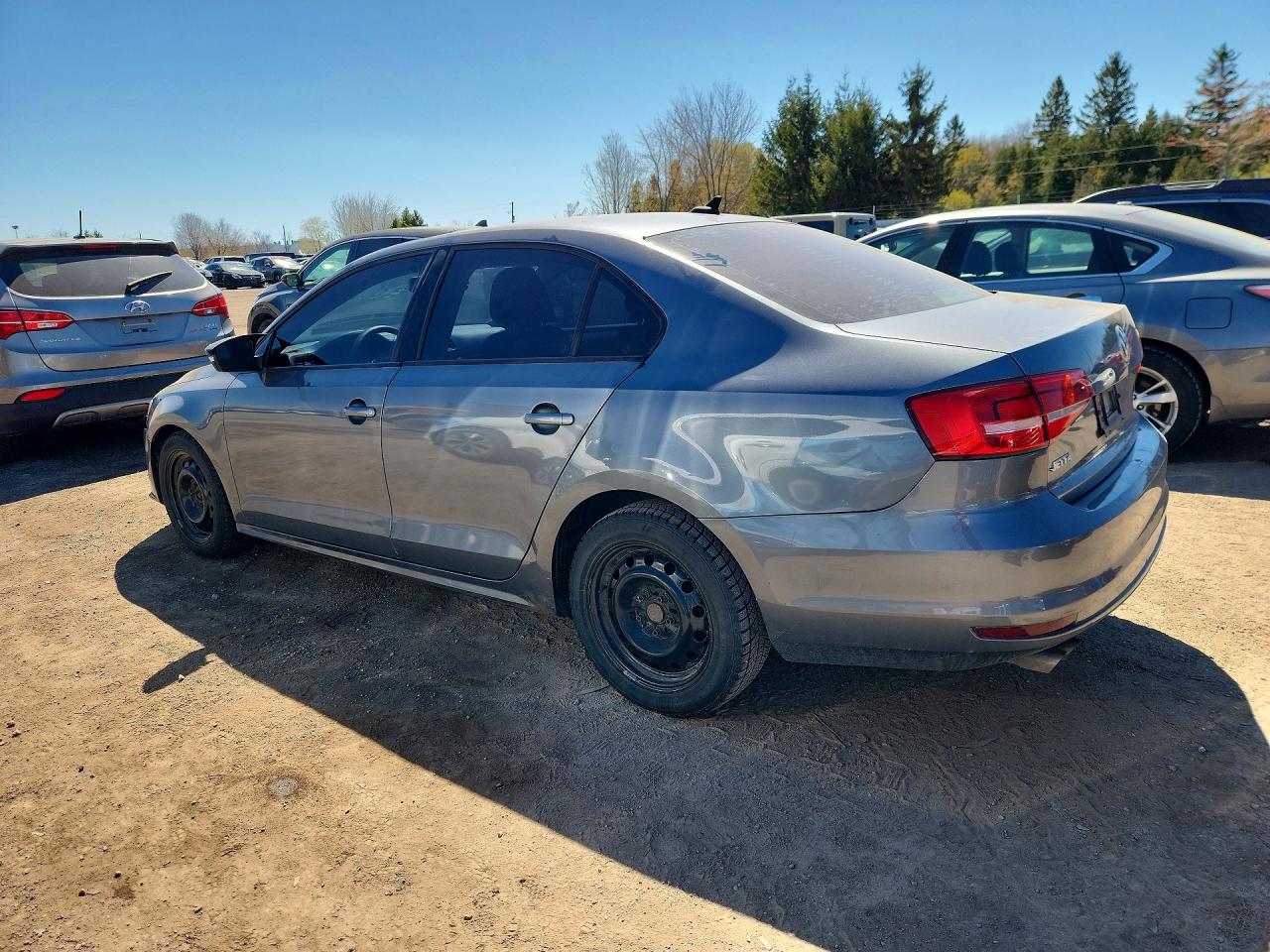2015 Volkswagen Jetta Base Серый vin: 3VW2K7AJ4FM413268