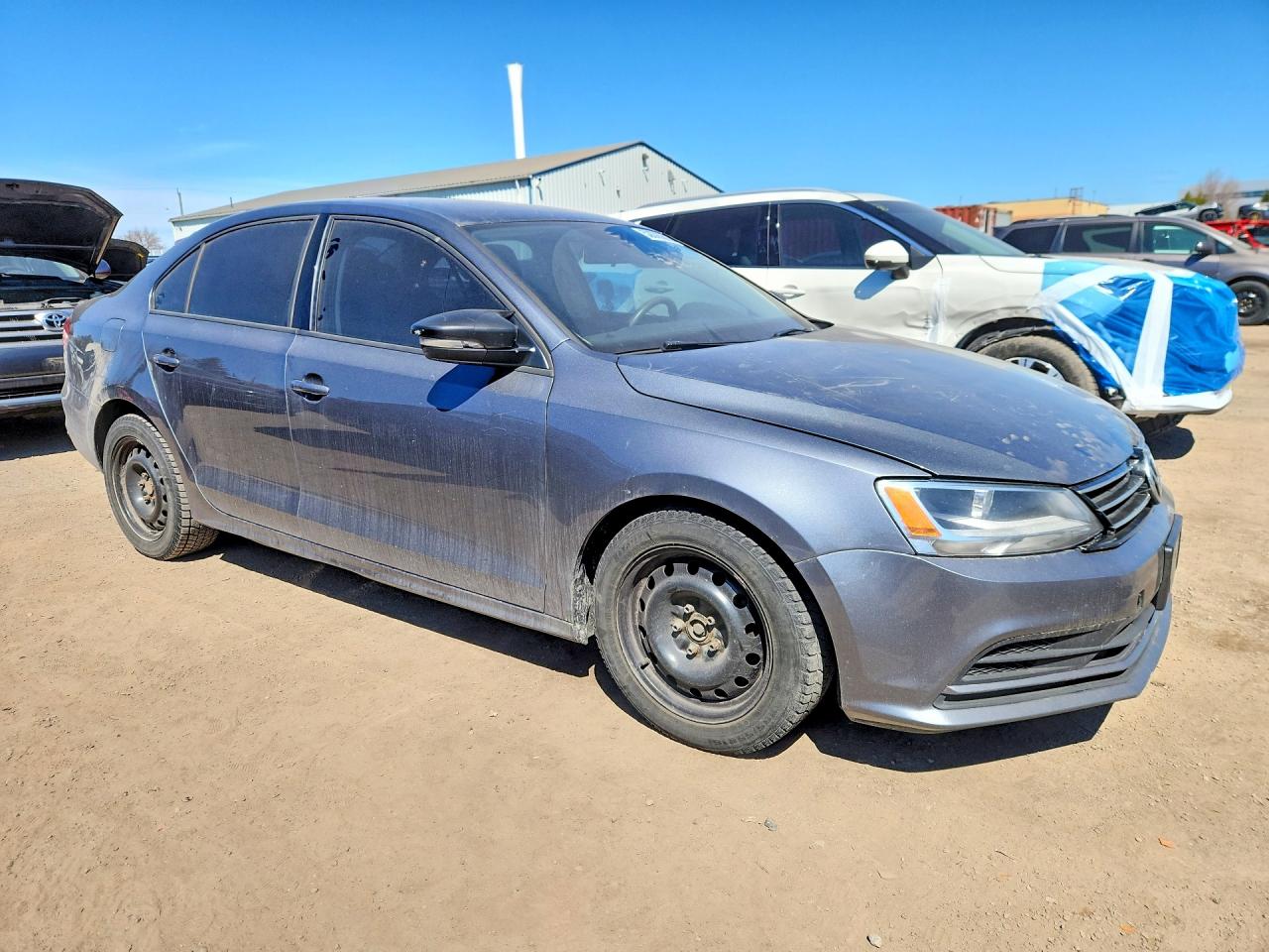 2015 Volkswagen Jetta Base Серый vin: 3VW2K7AJ4FM413268