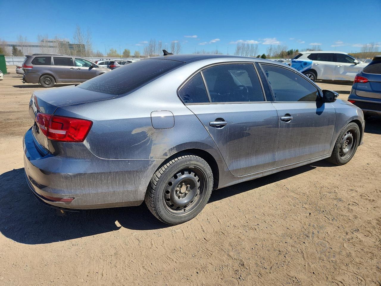 2015 Volkswagen Jetta Base Серый vin: 3VW2K7AJ4FM413268