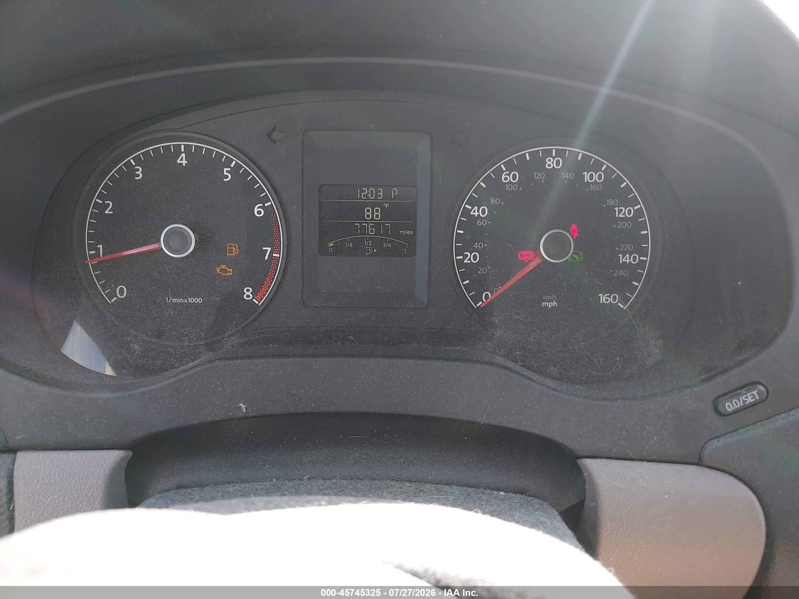 2012 Volkswagen Jetta 2.0l S Brown vin: 3VW2K7AJ5CM308654