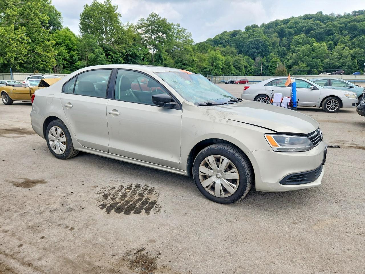 2012 Volkswagen Jetta Base Silver vin: 3VW2K7AJ5CM325793
