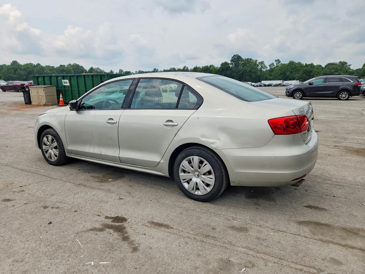 2012 Volkswagen Jetta Base Silver vin: 3VW2K7AJ5CM325793