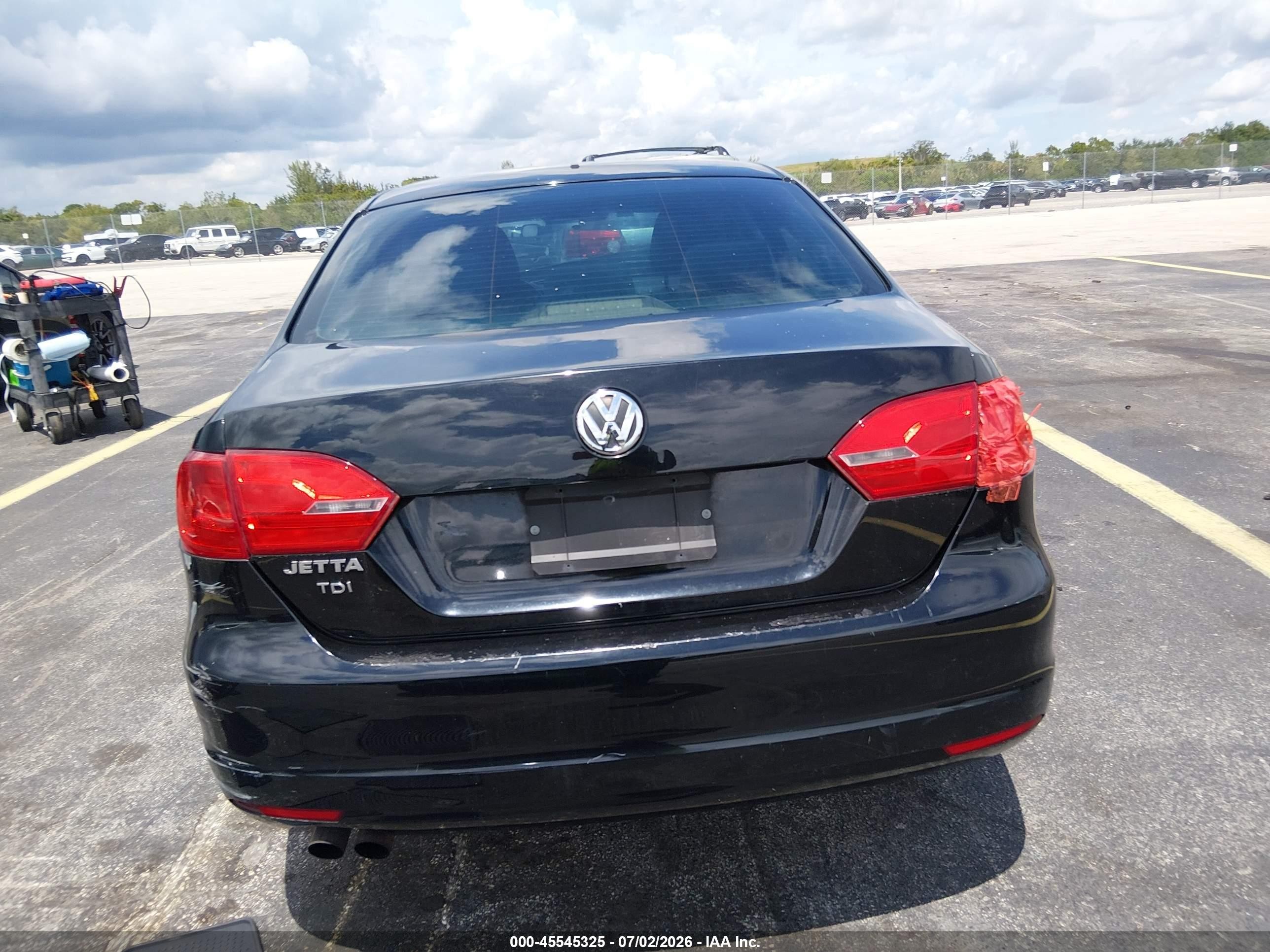 2012 Volkswagen Jetta 2.0l S Black vin: 3VW2K7AJ5CM334431