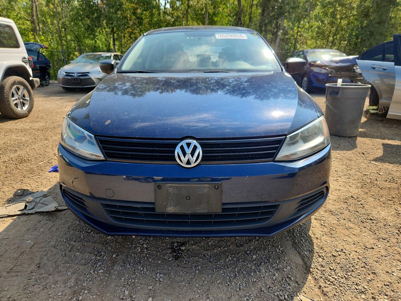 2012 Volkswagen Jetta Base Blue vin: 3VW2K7AJ5CM350239