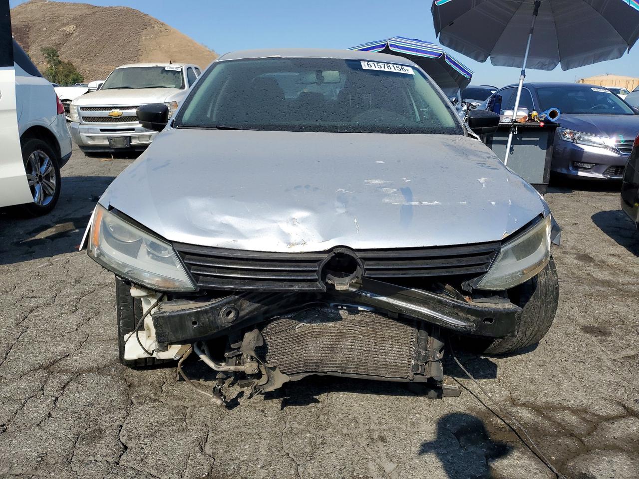 2012 Volkswagen Jetta Base Silver vin: 3VW2K7AJ5CM353352