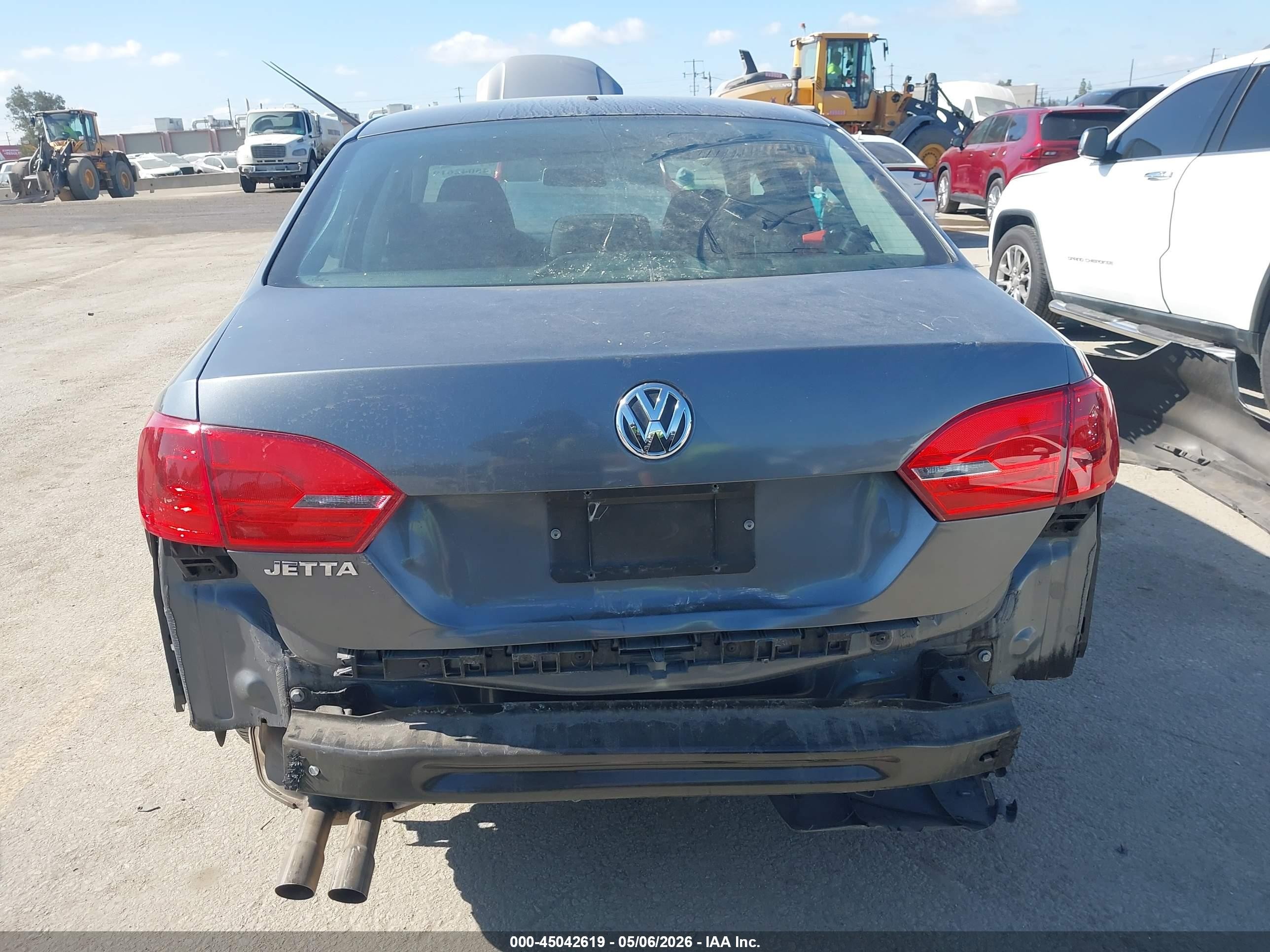 2012 Volkswagen Jetta 2.0l S Gray vin: 3VW2K7AJ5CM389042