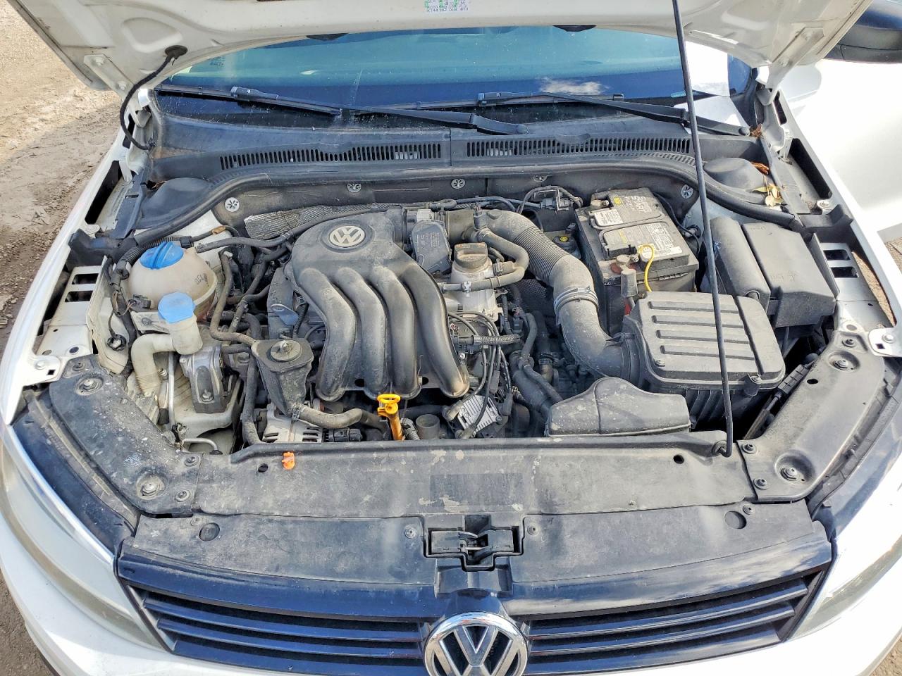 2013 Volkswagen Jetta Base White vin: 3VW2K7AJ5DM209690