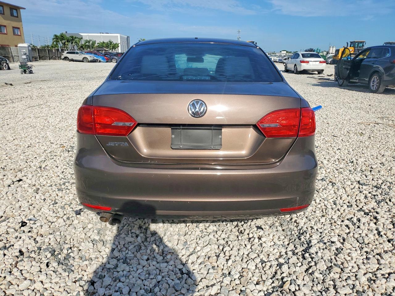 2013 Volkswagen Jetta Base Brown vin: 3VW2K7AJ5DM246853