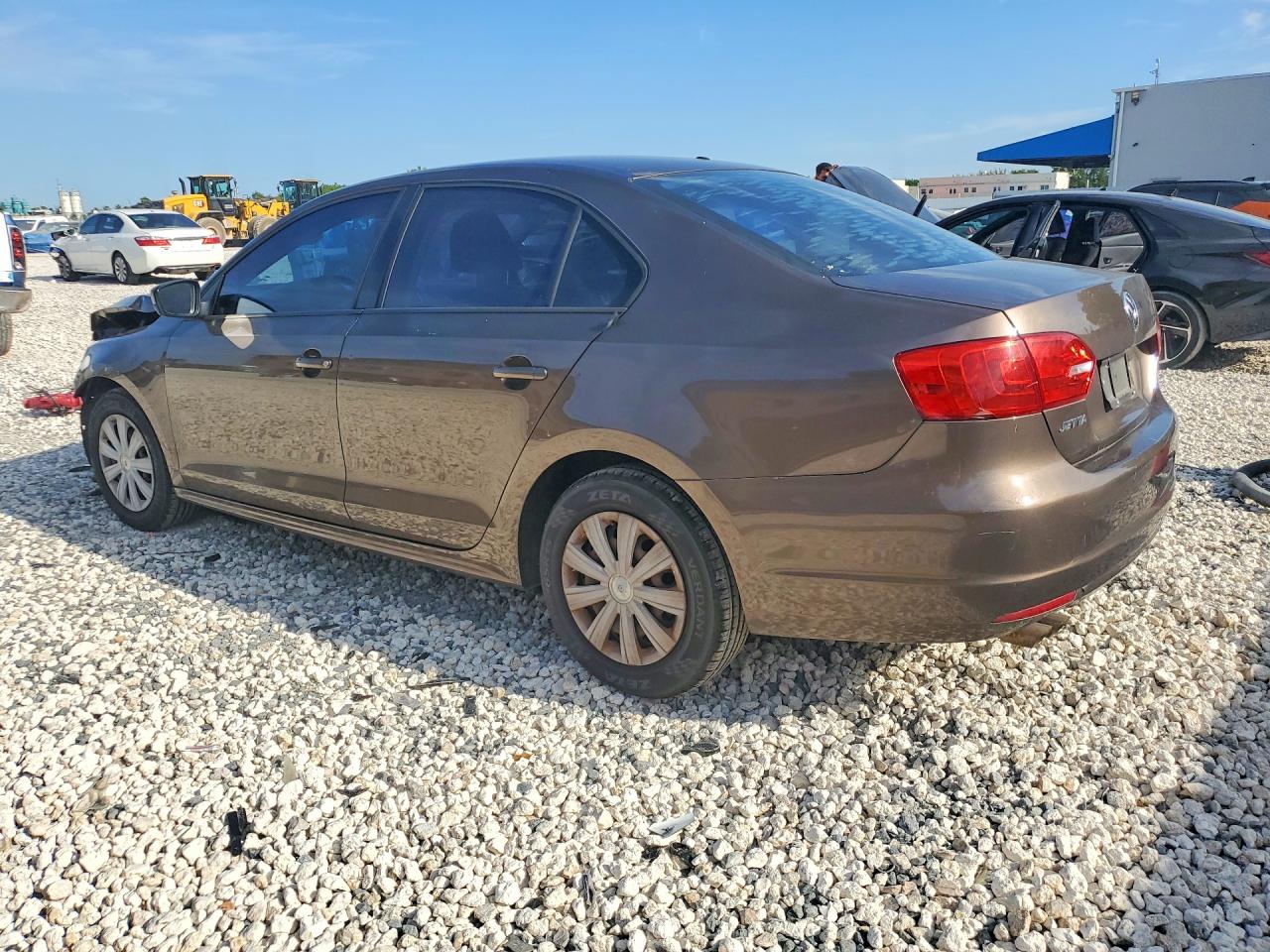 2013 Volkswagen Jetta Base Brown vin: 3VW2K7AJ5DM246853