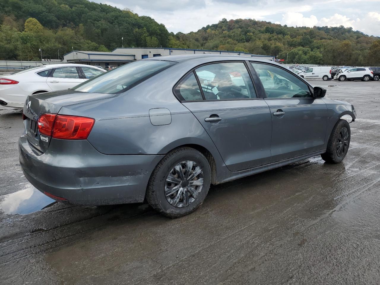 2013 Volkswagen Jetta Base Gray vin: 3VW2K7AJ5DM258498