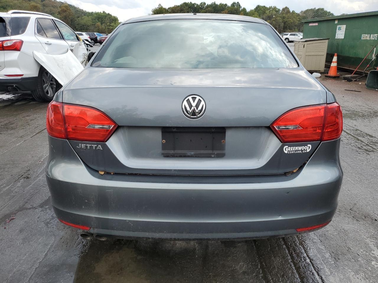 2013 Volkswagen Jetta Base Gray vin: 3VW2K7AJ5DM258498