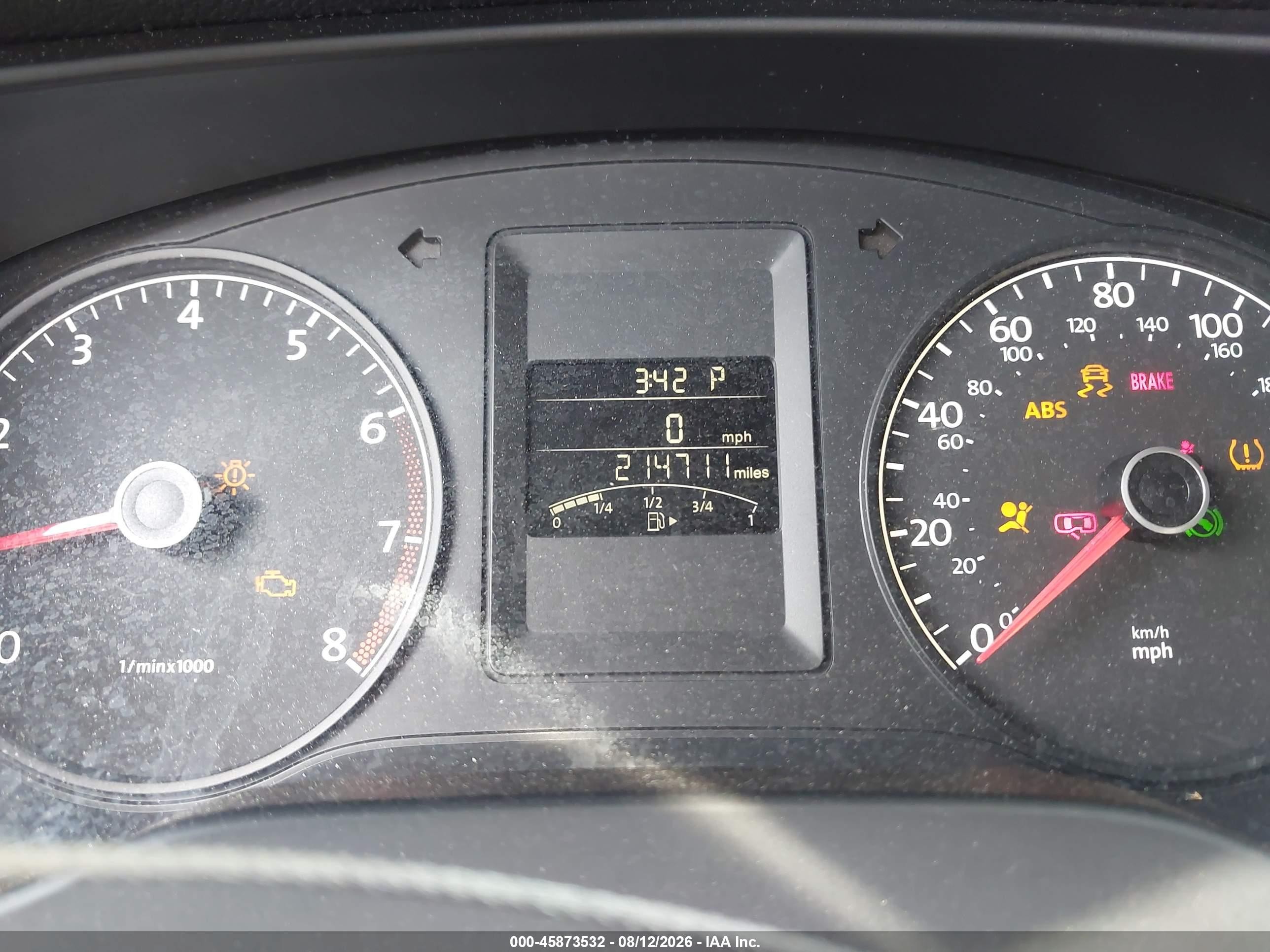 2013 Volkswagen Jetta 2.0l S Серый vin: 3VW2K7AJ5DM275219
