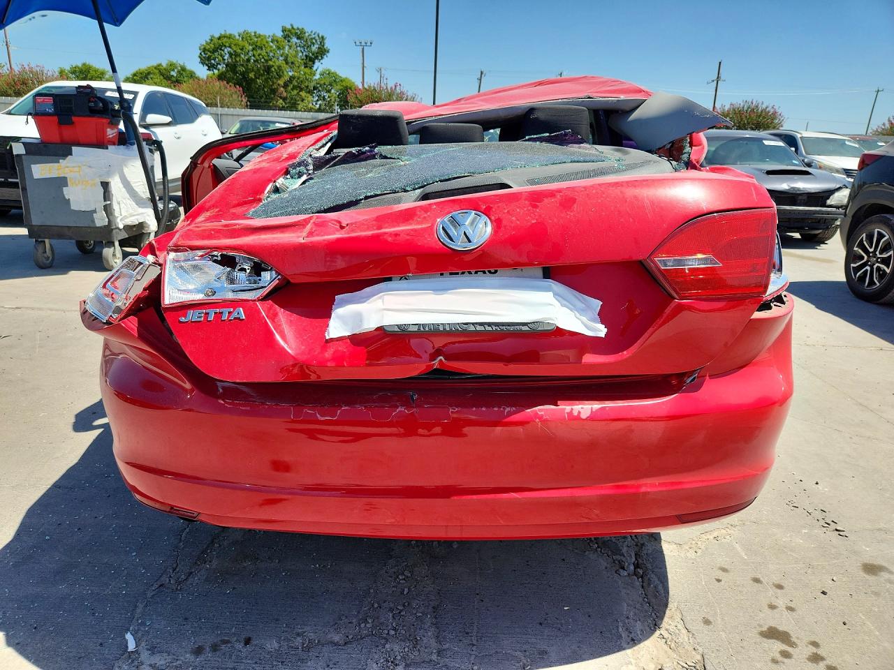 2013 Volkswagen Jetta Base Red vin: 3VW2K7AJ5DM306324