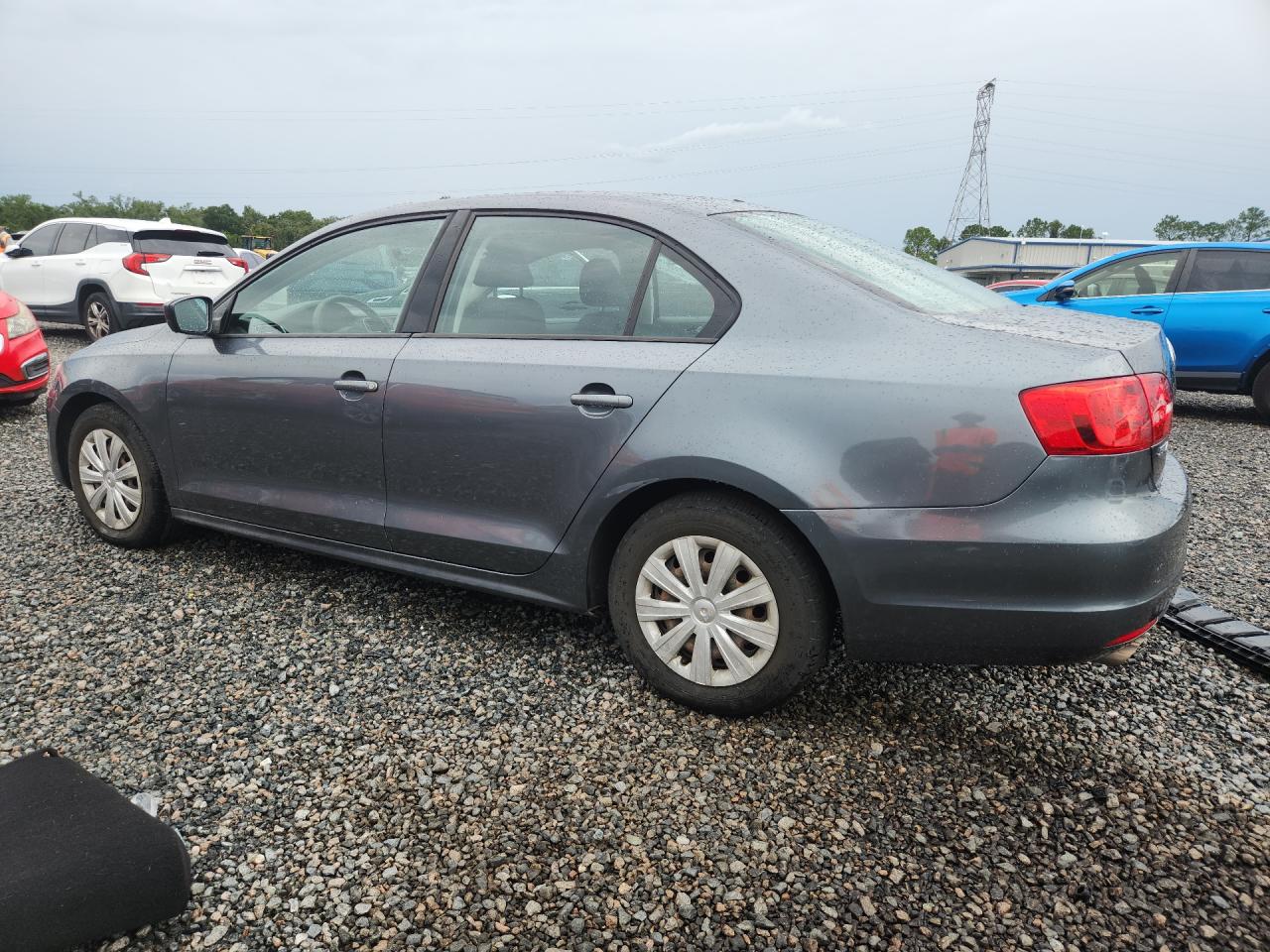 2013 Volkswagen Jetta Base Gray vin: 3VW2K7AJ5DM400817