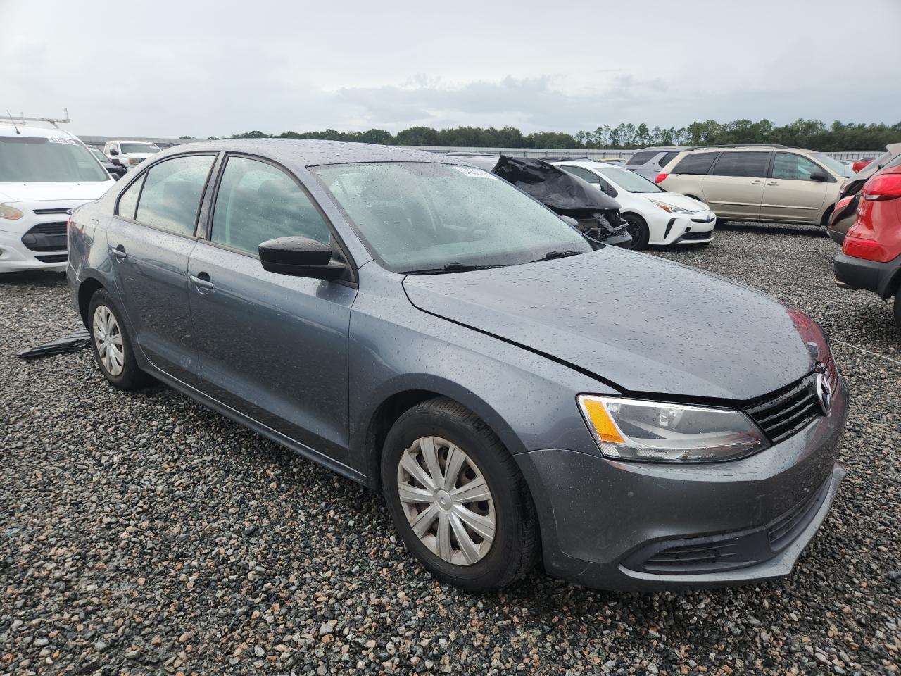 2013 Volkswagen Jetta Base Gray vin: 3VW2K7AJ5DM400817