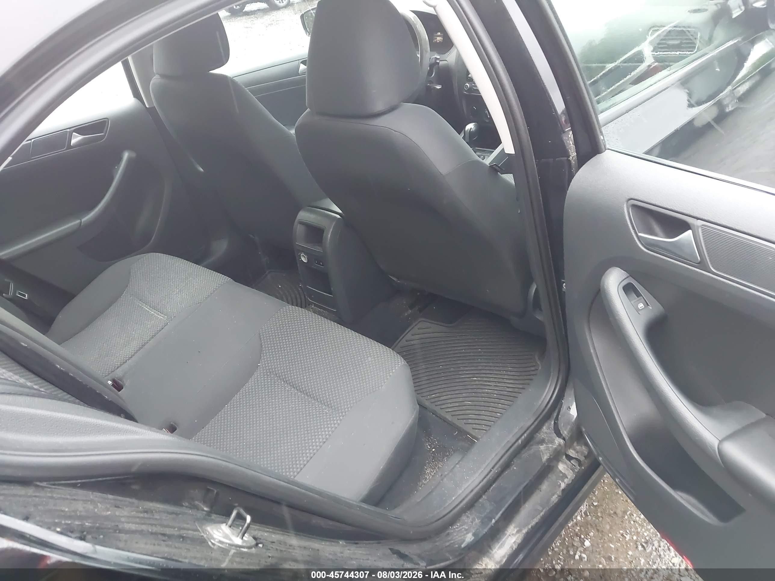 2013 Volkswagen Jetta 2.0l S Black vin: 3VW2K7AJ5DM412997