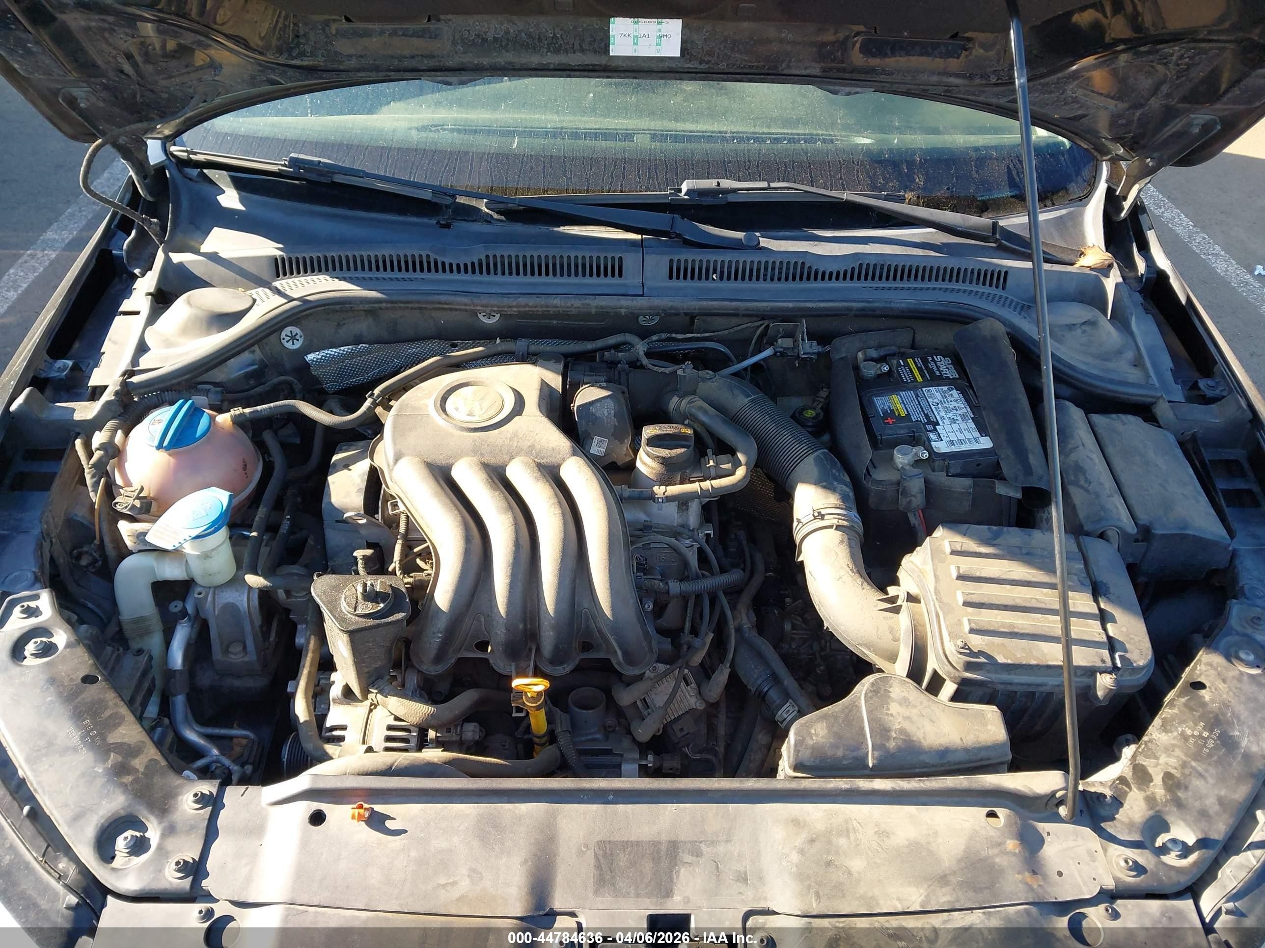 2013 Volkswagen Jetta 2.0l S Black vin: 3VW2K7AJ5DM421800