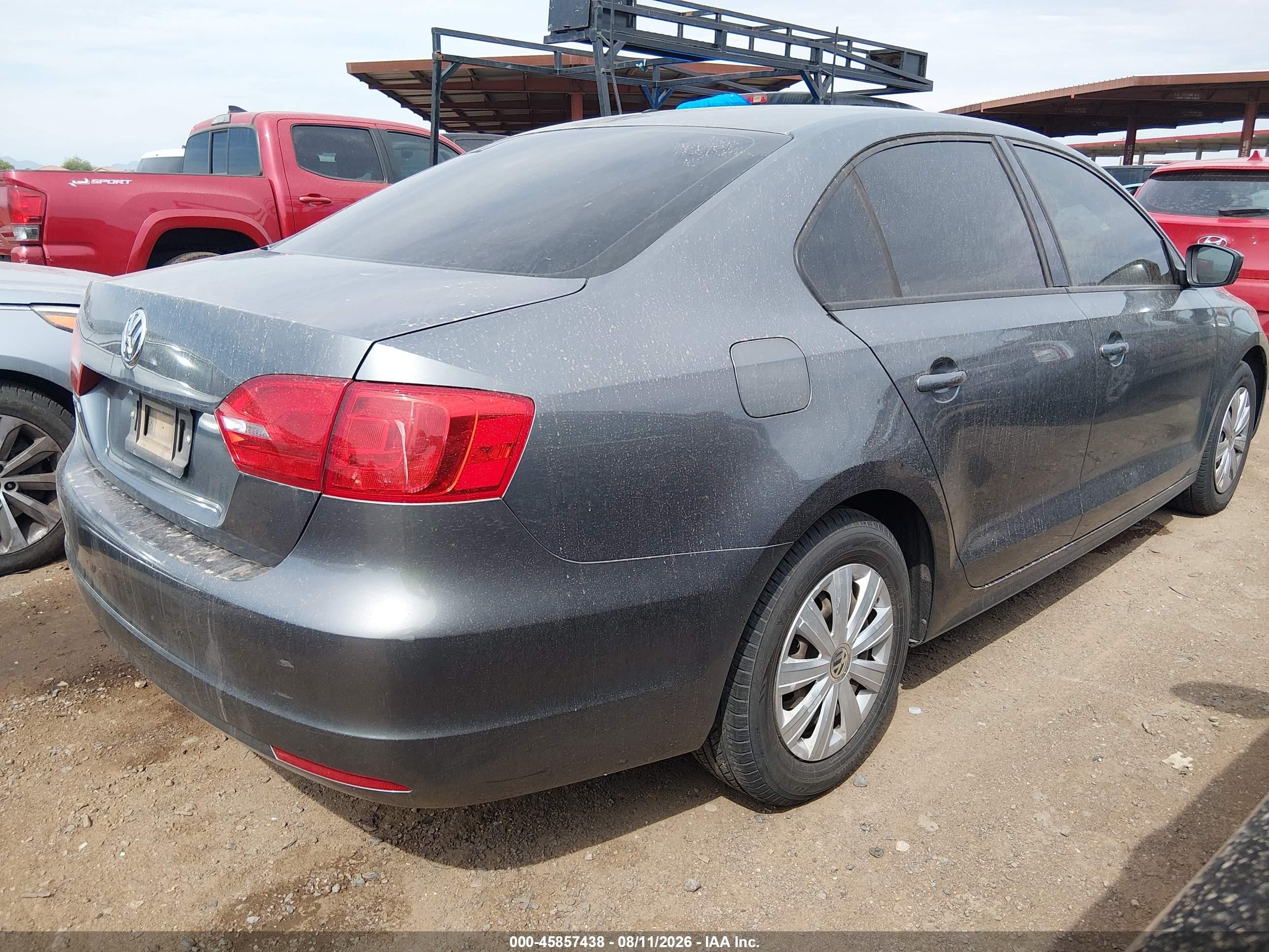 2014 Volkswagen Jetta 2.0l S Серый vin: 3VW2K7AJ5EM301576
