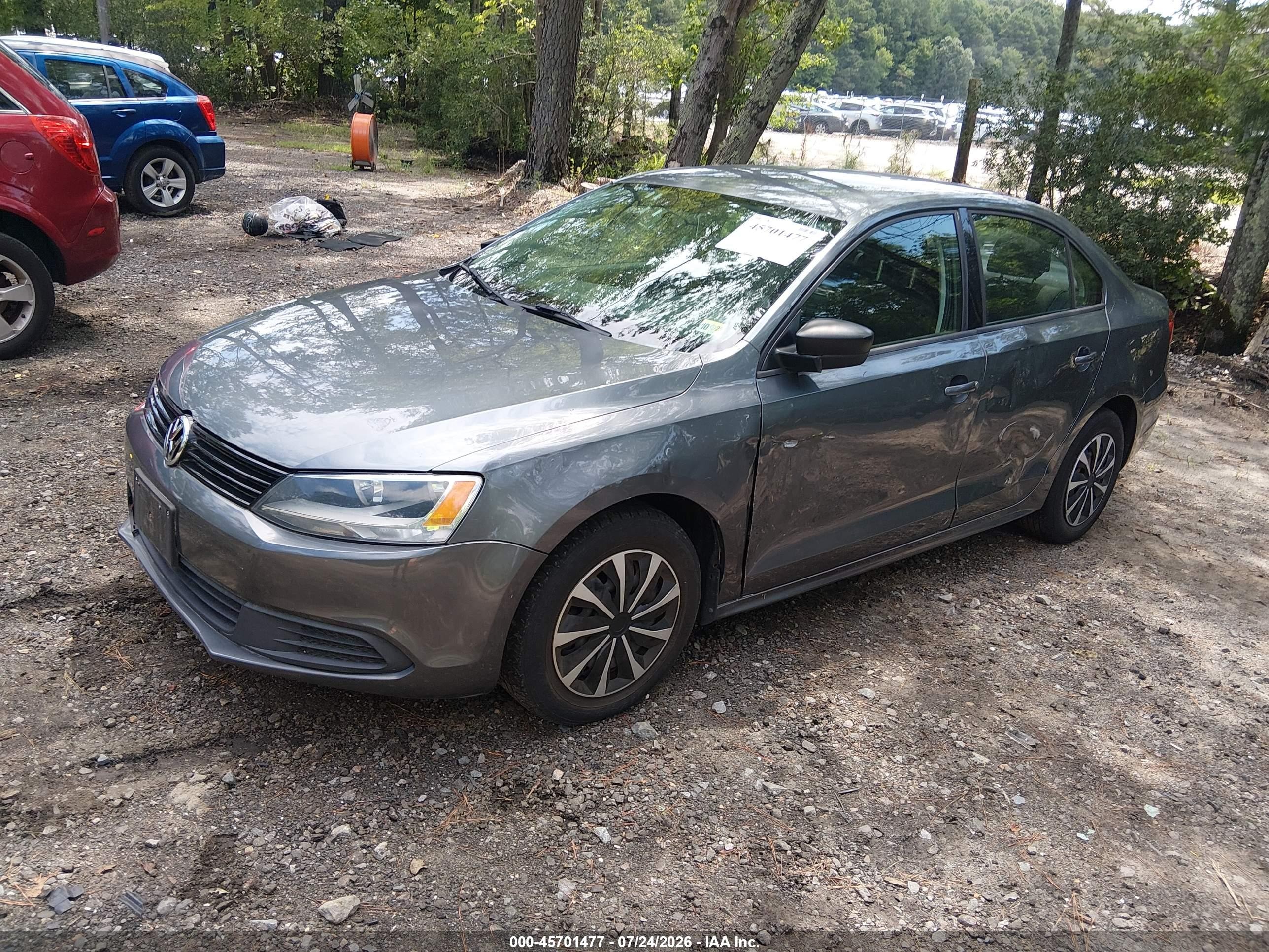 2014 Volkswagen Jetta 2.0l S Gray vin: 3VW2K7AJ5EM328468