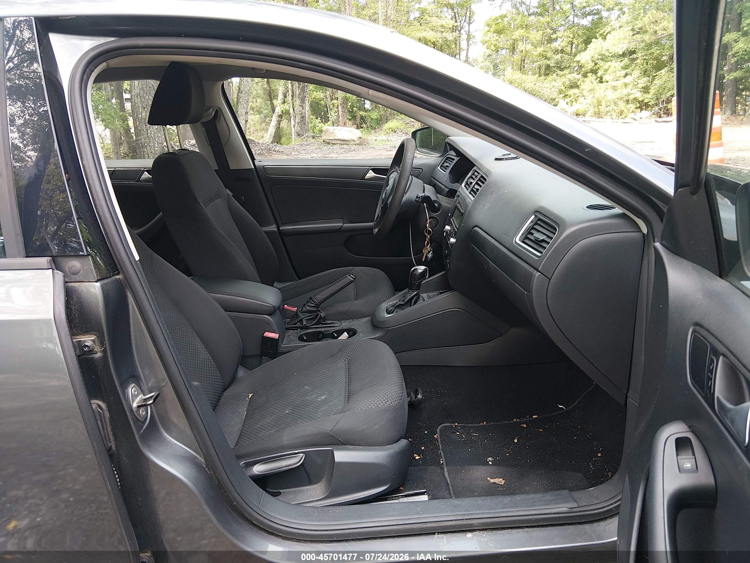 2014 Volkswagen Jetta 2.0l S Gray vin: 3VW2K7AJ5EM328468