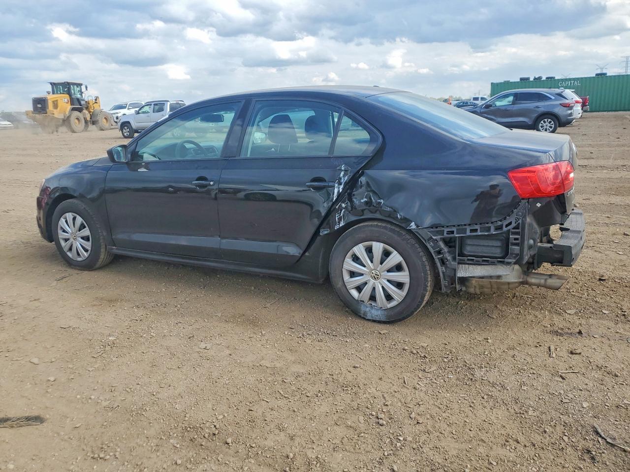2014 Volkswagen Jetta Base Black vin: 3VW2K7AJ5EM368324