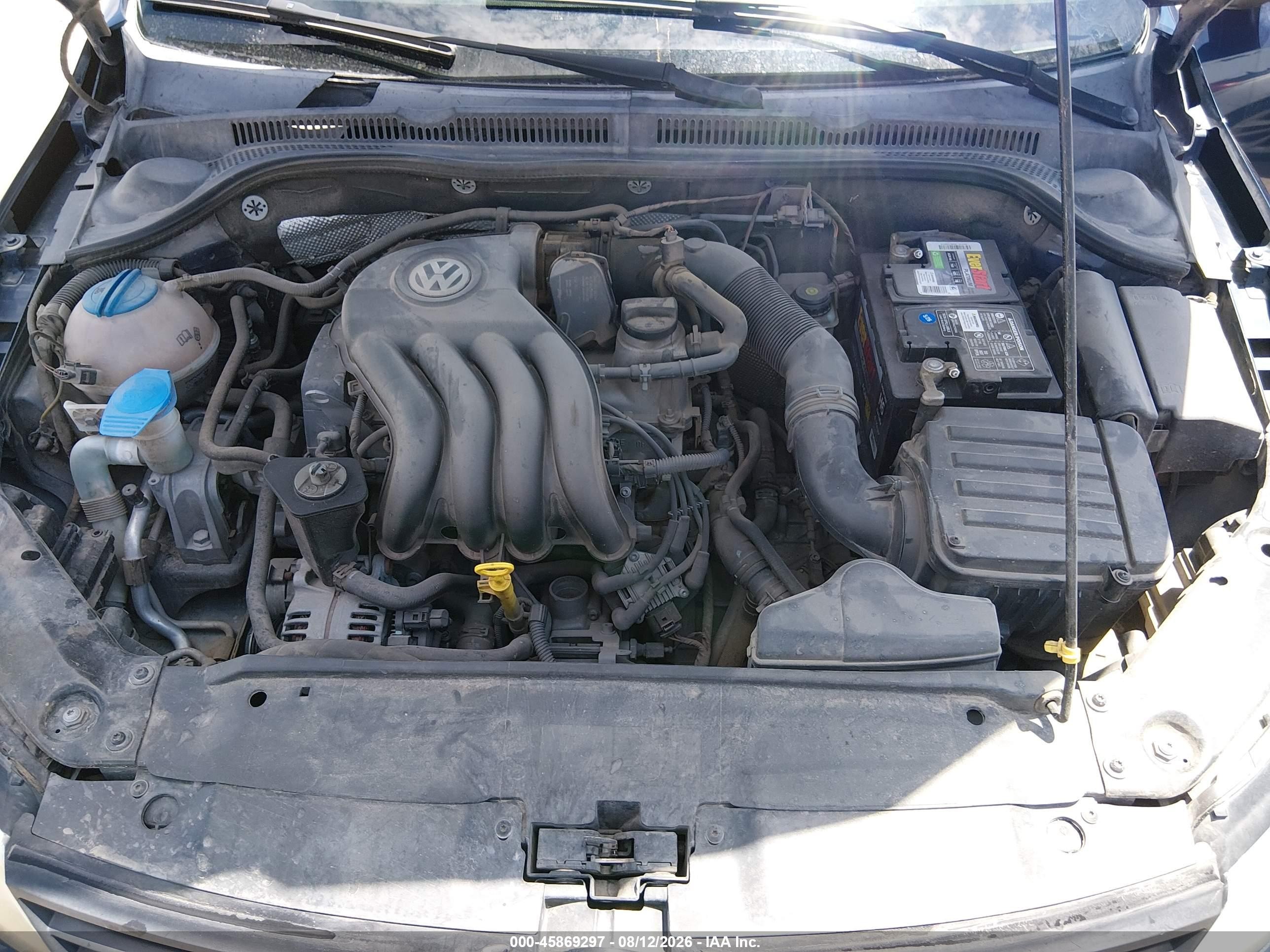 2014 Volkswagen Jetta 2.0l S Blue vin: 3VW2K7AJ5EM380523