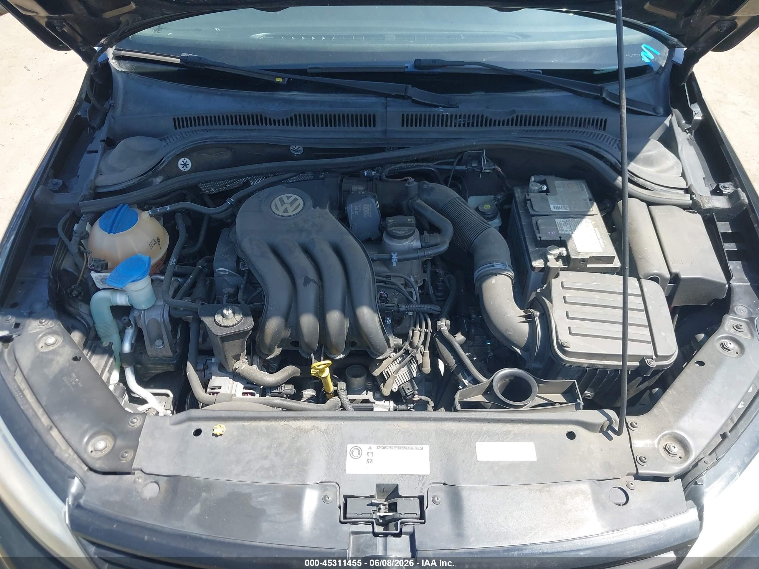 2014 Volkswagen Jetta 2.0l S Черный vin: 3VW2K7AJ5EM383082