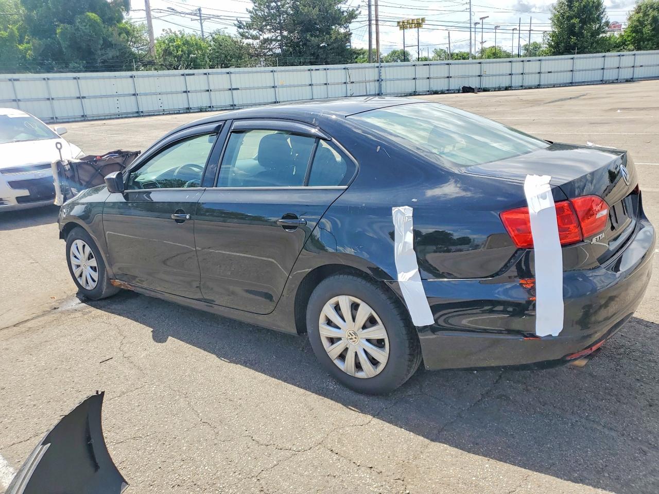 2014 Volkswagen Jetta Base Black vin: 3VW2K7AJ5EM399458