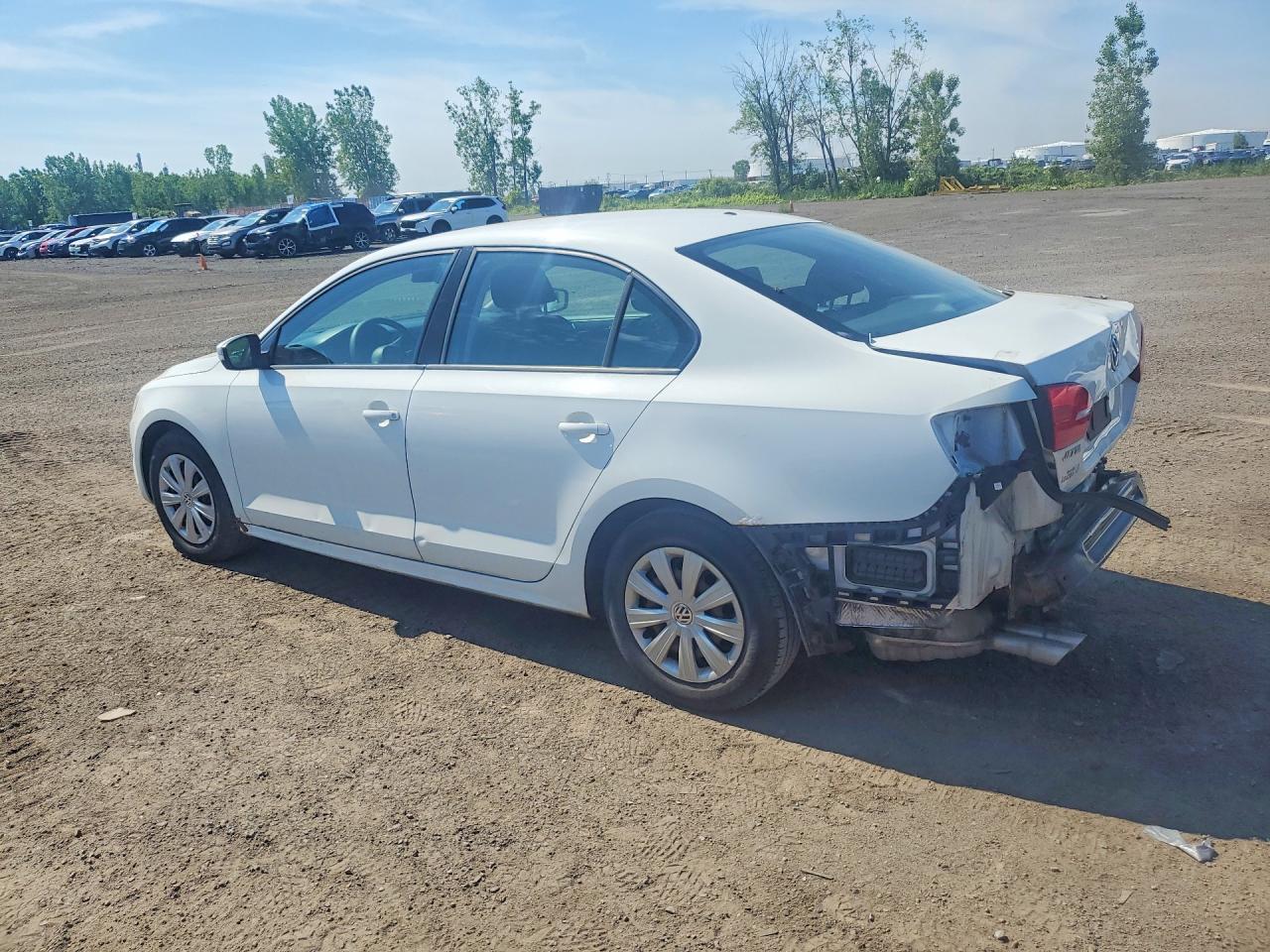 2014 Volkswagen Jetta Base White vin: 3VW2K7AJ5EM408062