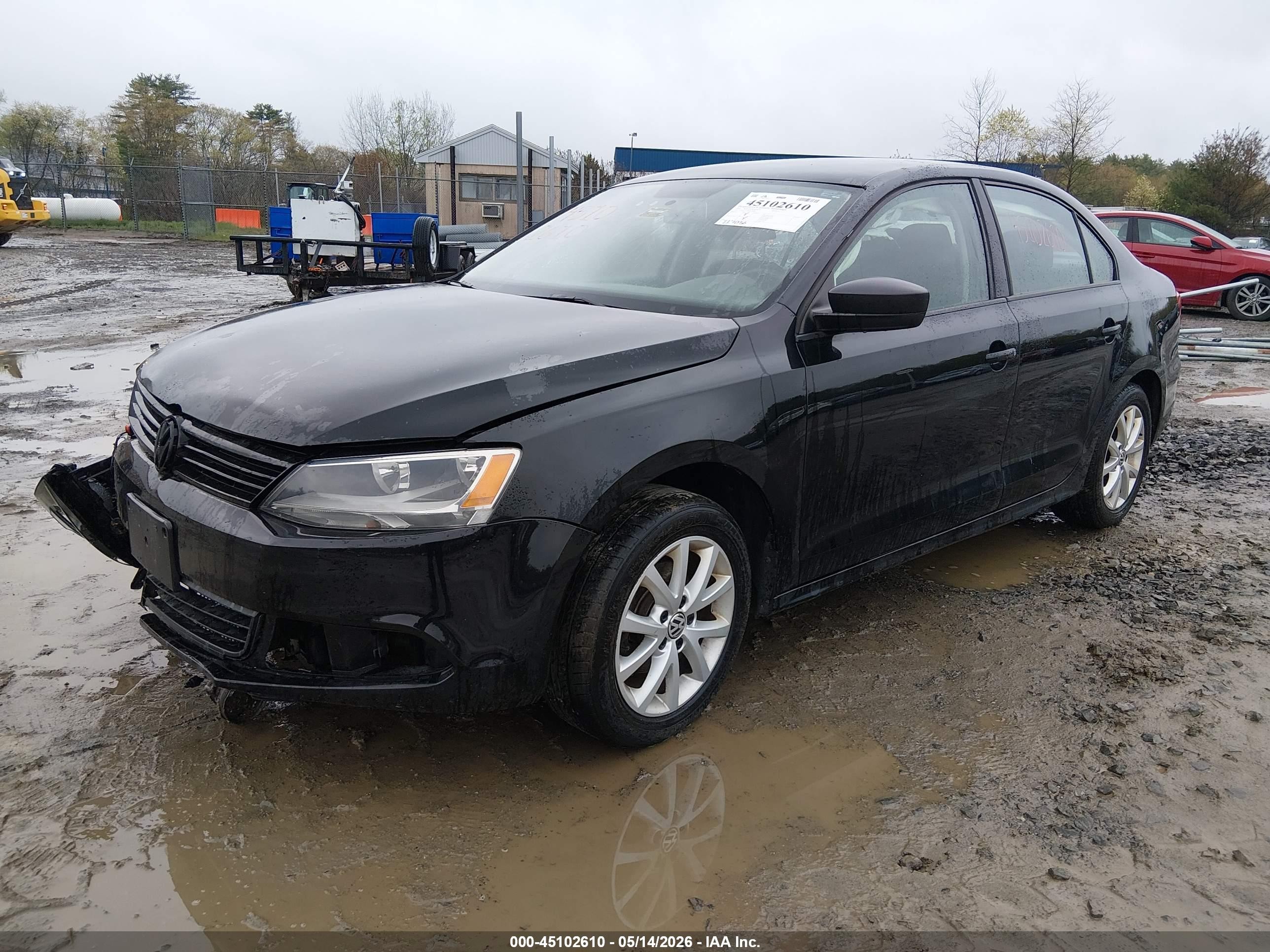 2014 Volkswagen Jetta 2.0l S Black vin: 3VW2K7AJ5EM438209