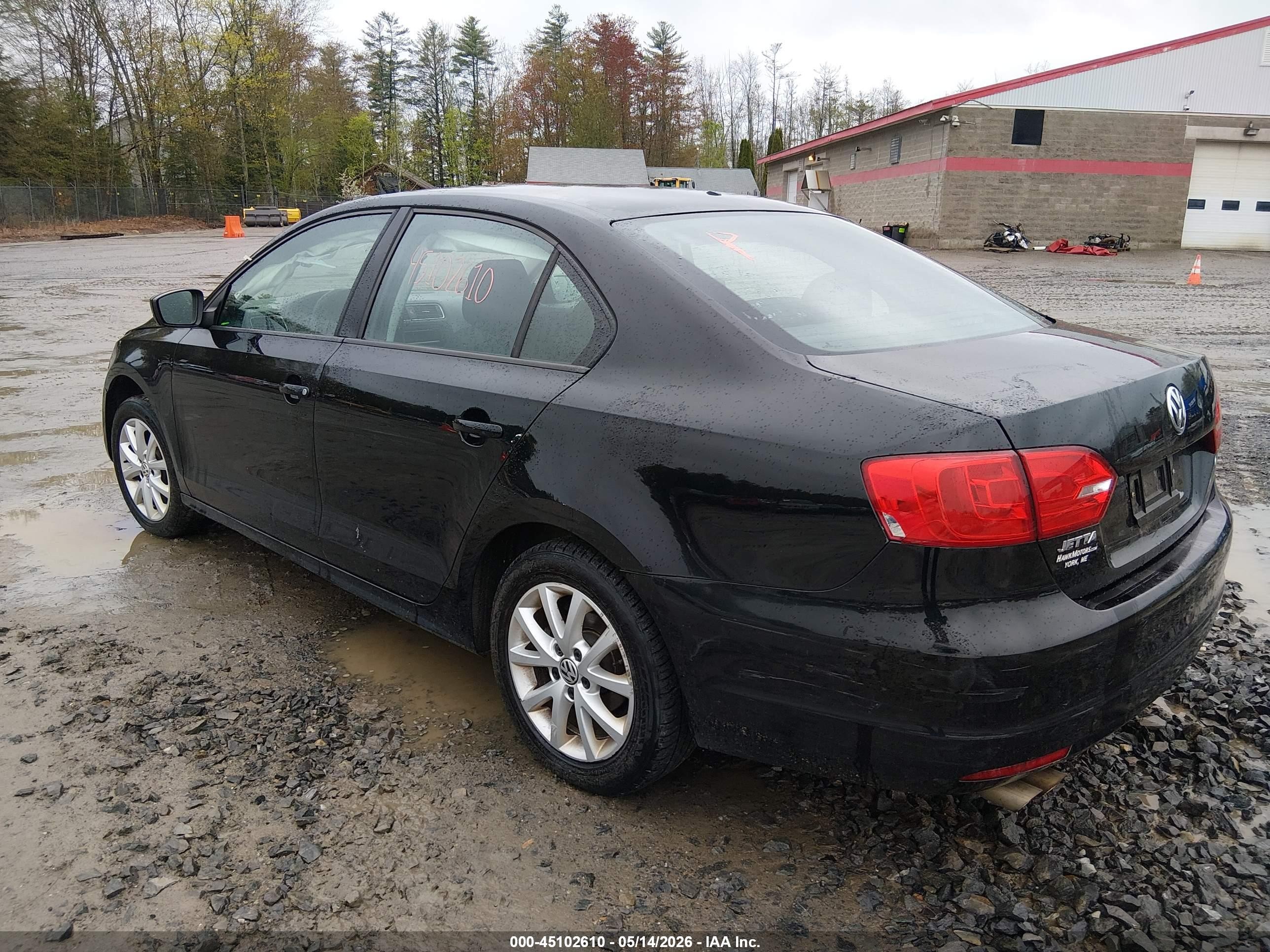 2014 Volkswagen Jetta 2.0l S Black vin: 3VW2K7AJ5EM438209